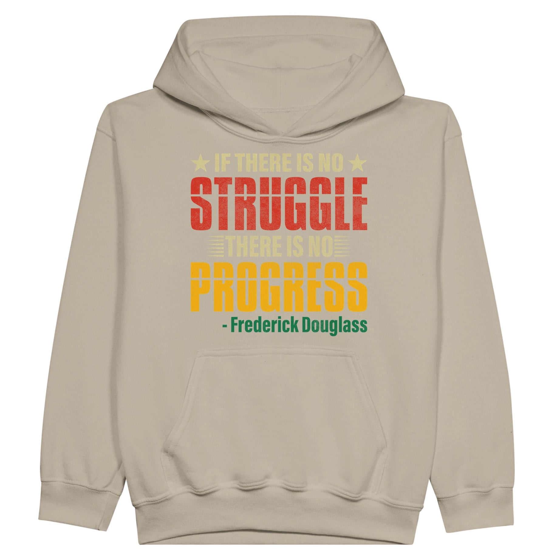 No Struggle No Progress Frederick Douglass Hoodie For Kids - Prideful Roots