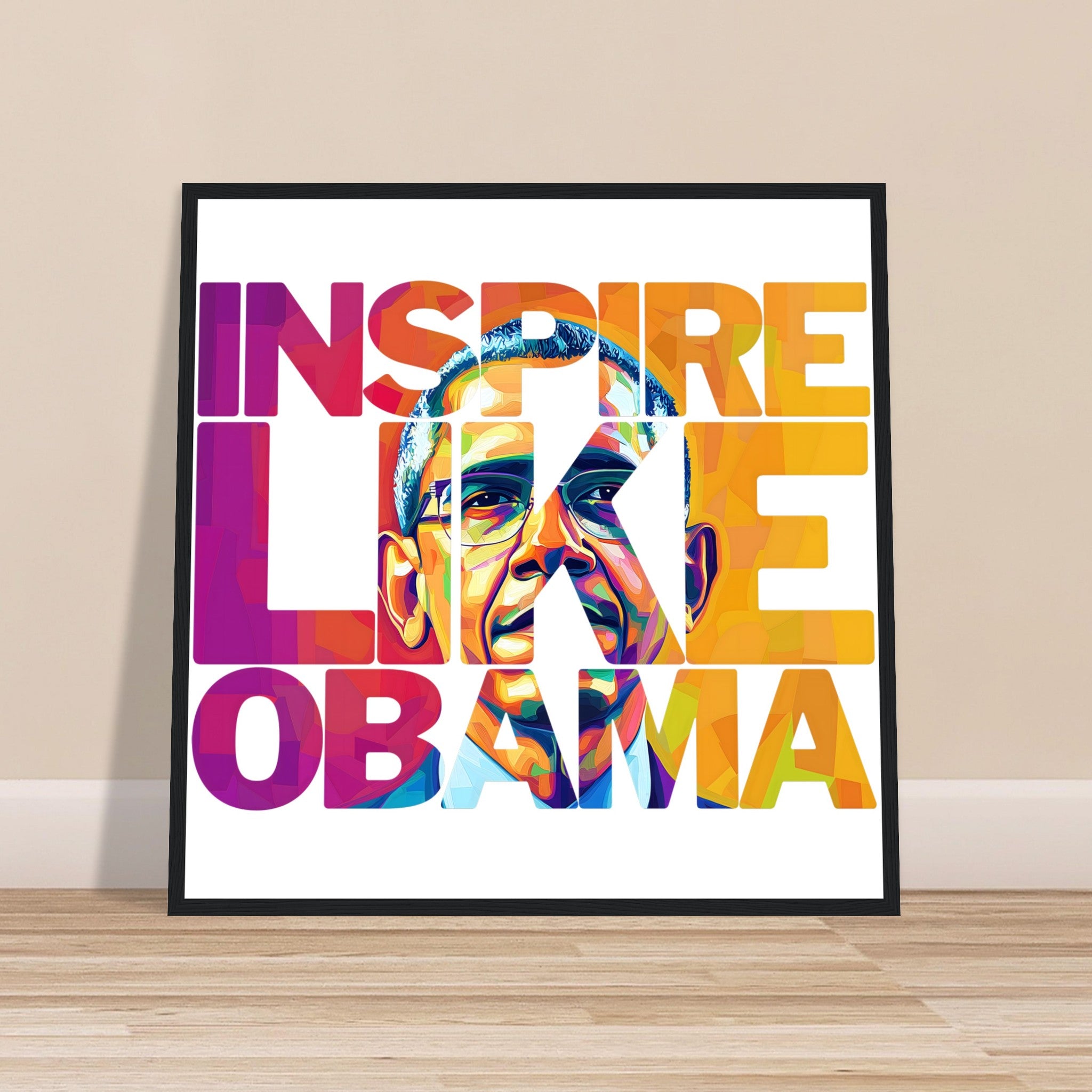 Inspire Like Obama | Black History Wall Art – Framed, Unframed, or Magnetic Hanger - Prideful Roots