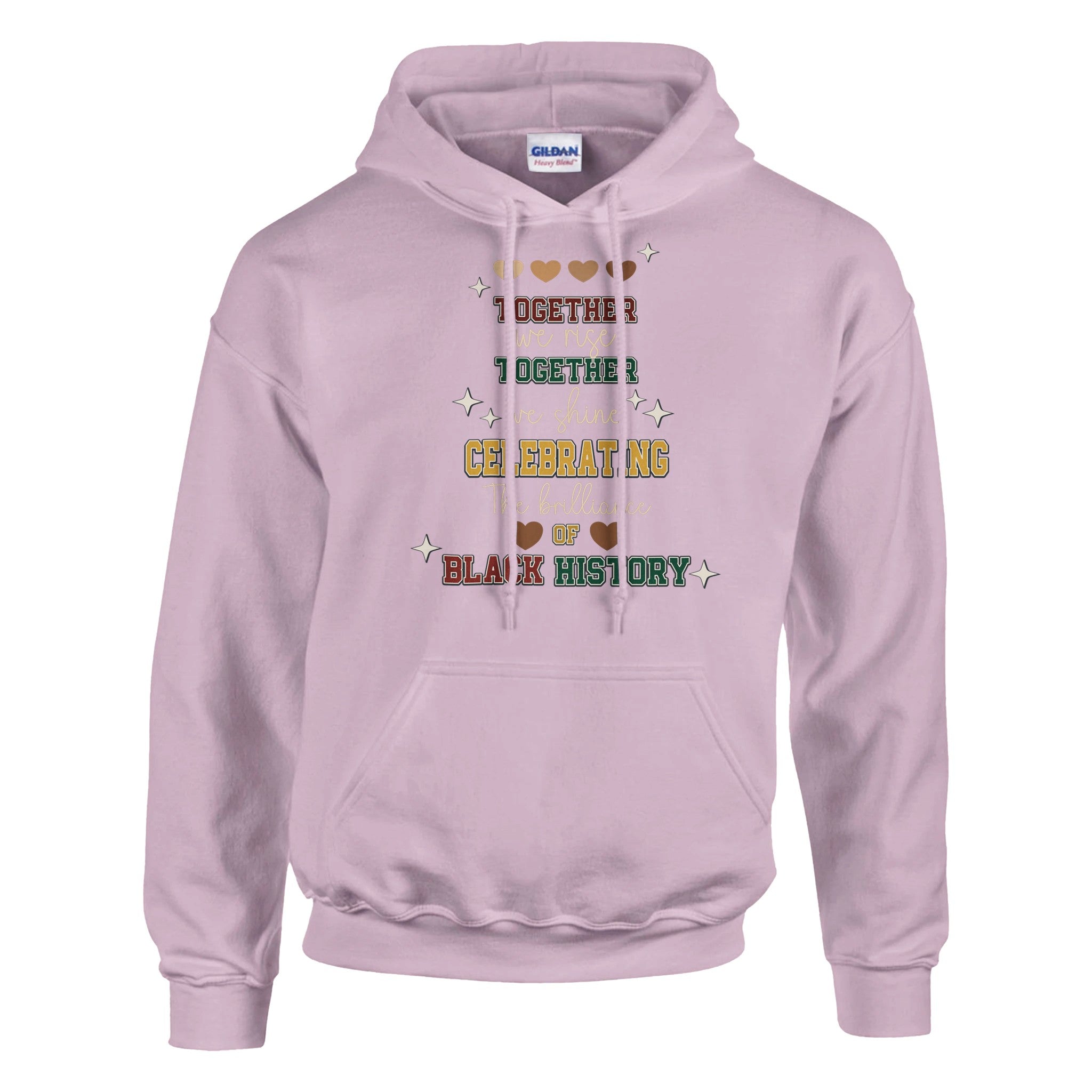 Together We Rise, Celebrating Black History Hoodie For Men & Women - Prideful Roots