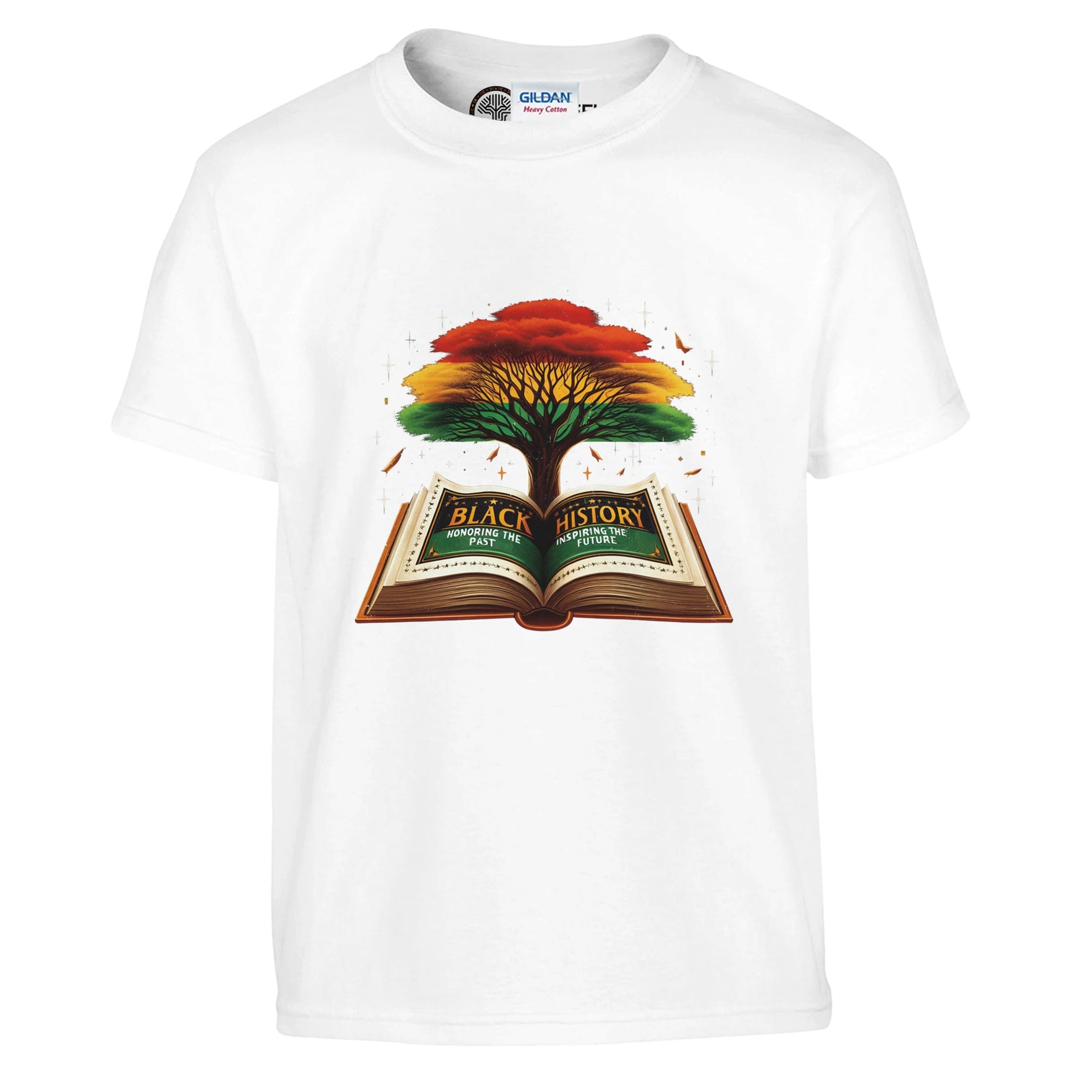 Black History Book & Tree T-shirt For Kids - Prideful Roots