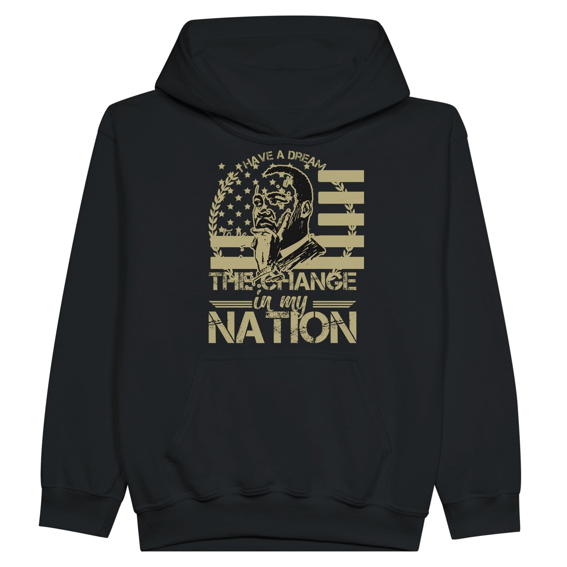 Be the Change Martin Luther King Jr. Hoodie For Kids - Prideful Roots