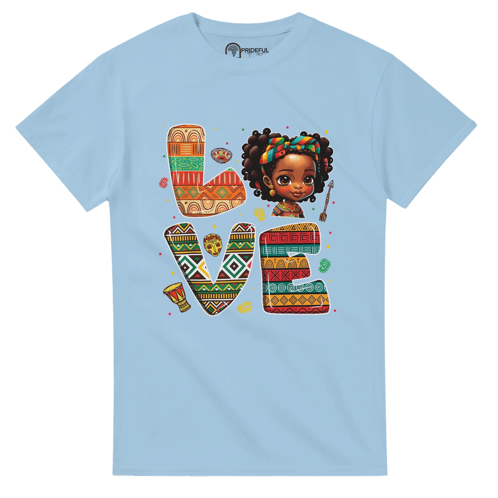 "Love" Afro Girl Vibes T-shirt For Men & Women - Prideful Roots