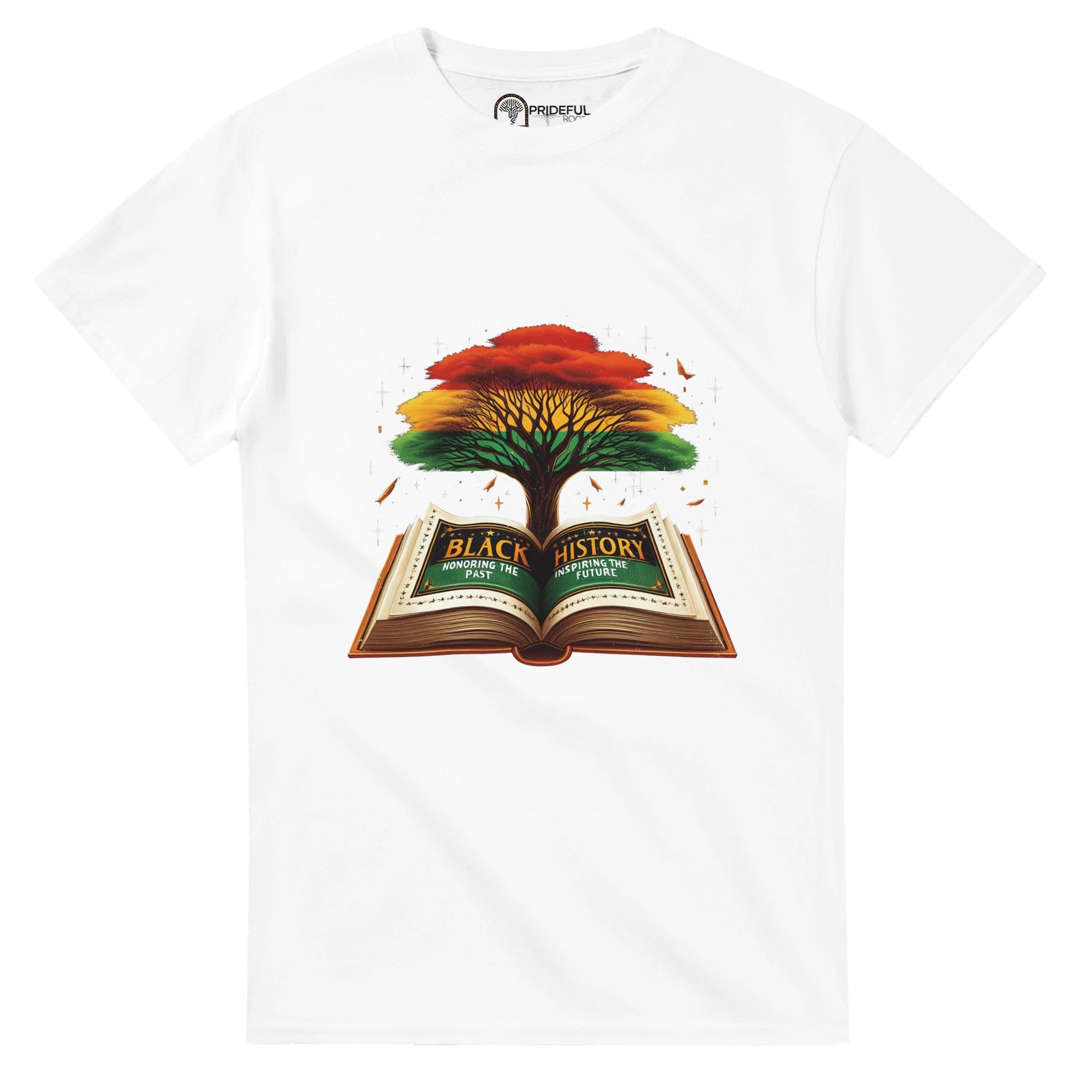 Black History Book & Tree T-shirt For Men & Women - Prideful Roots
