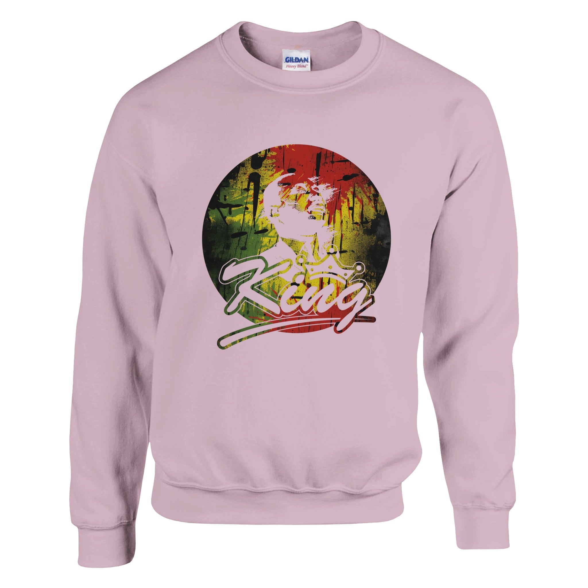 King Legacy Bold Rasta | Black History Icon Sweatshirt For Men & Women - Prideful Roots