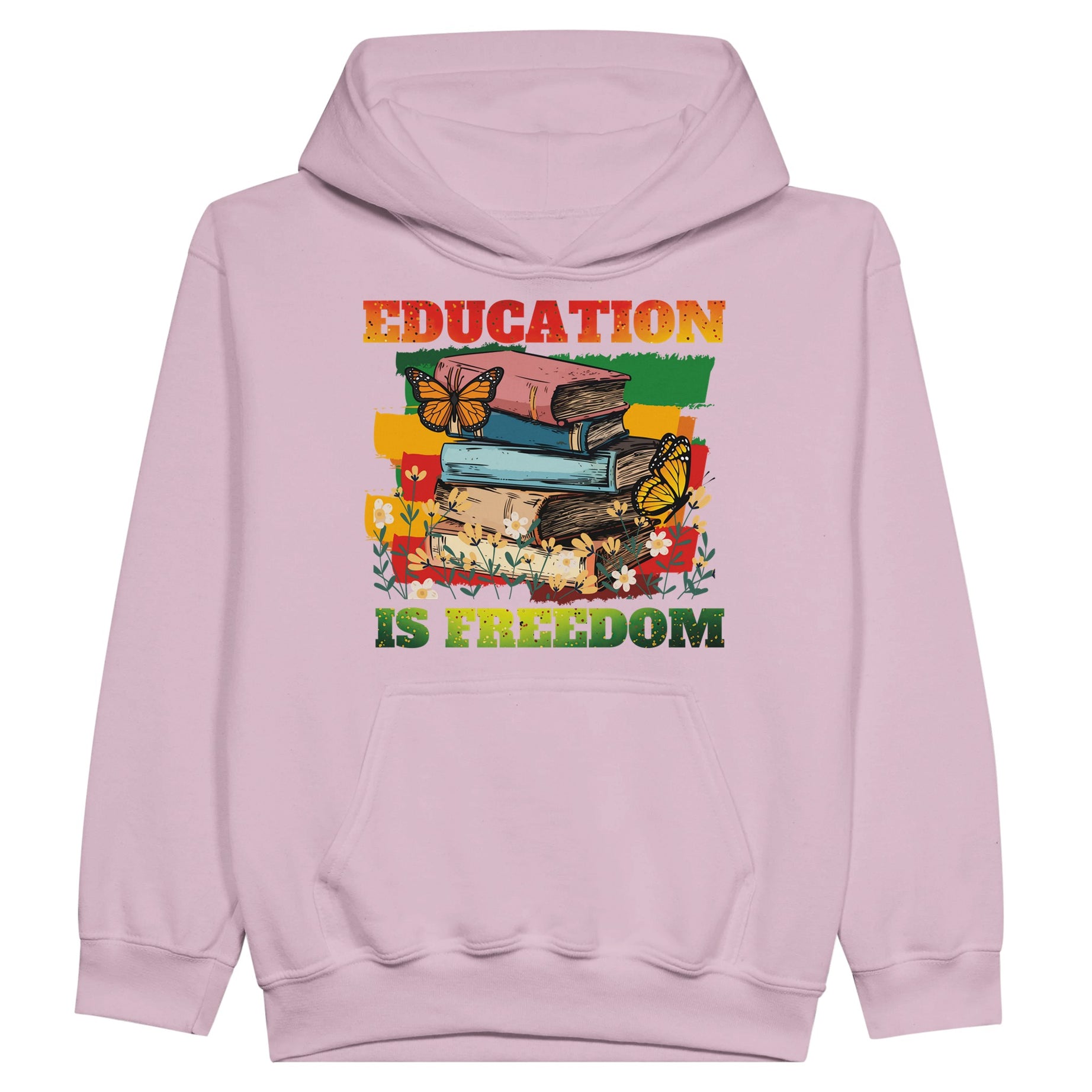 Education is Freedom | Black History Hoodie For Kids - Prideful Roots