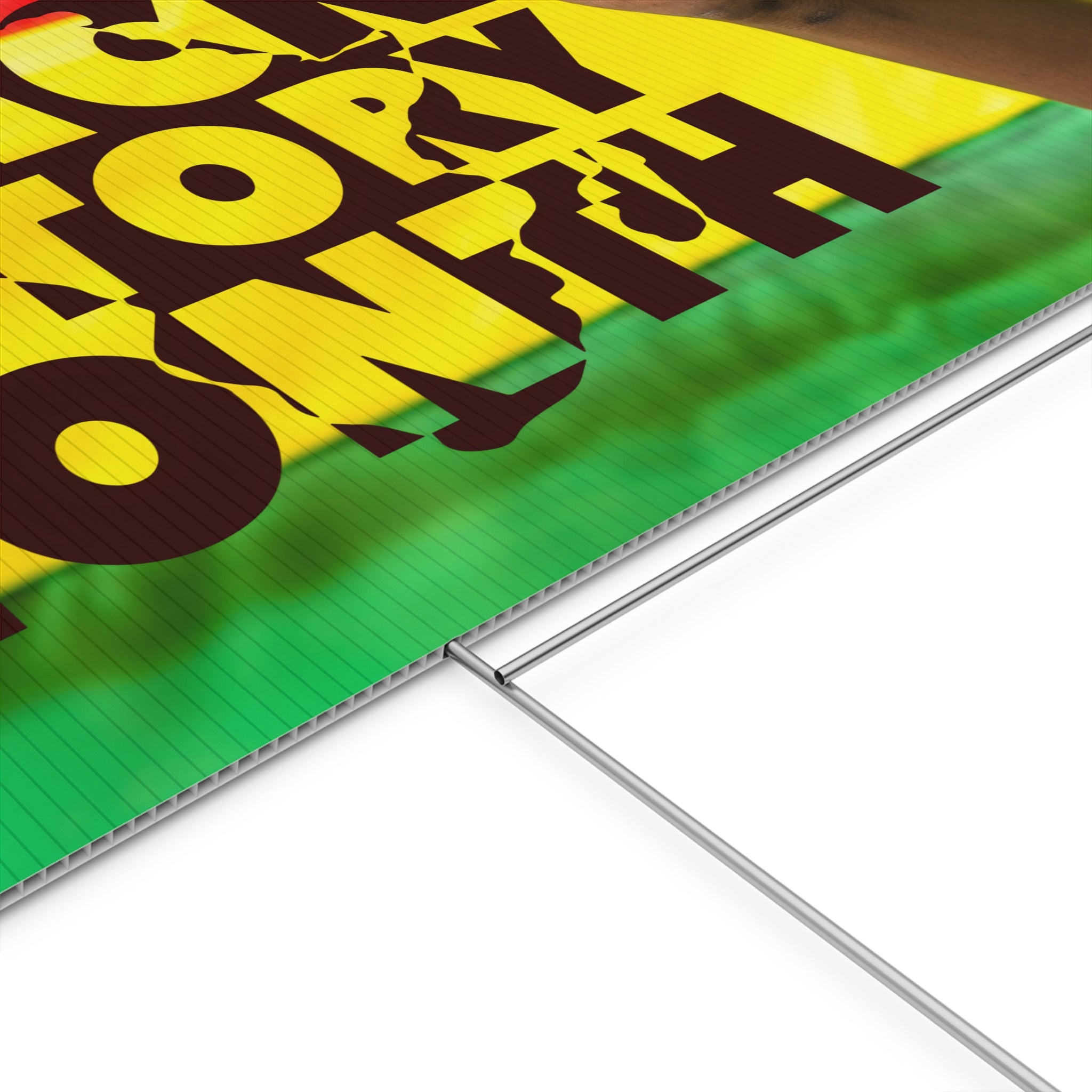 Black History Month Pan-African Yard Sign | 24x18" | Double-Sided | Made in USA - Prideful Roots