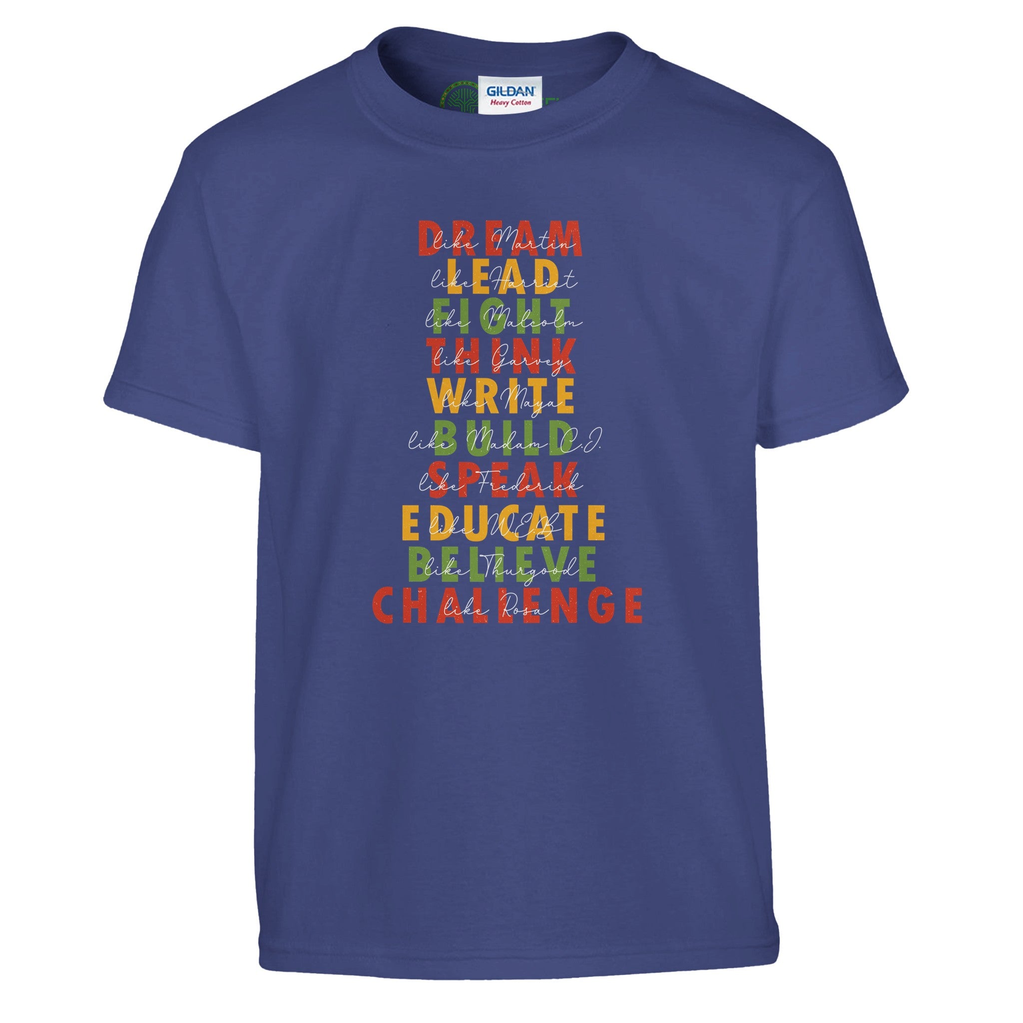 Great African American Leaders Black History Month T-shirt For Kids - Prideful Roots
