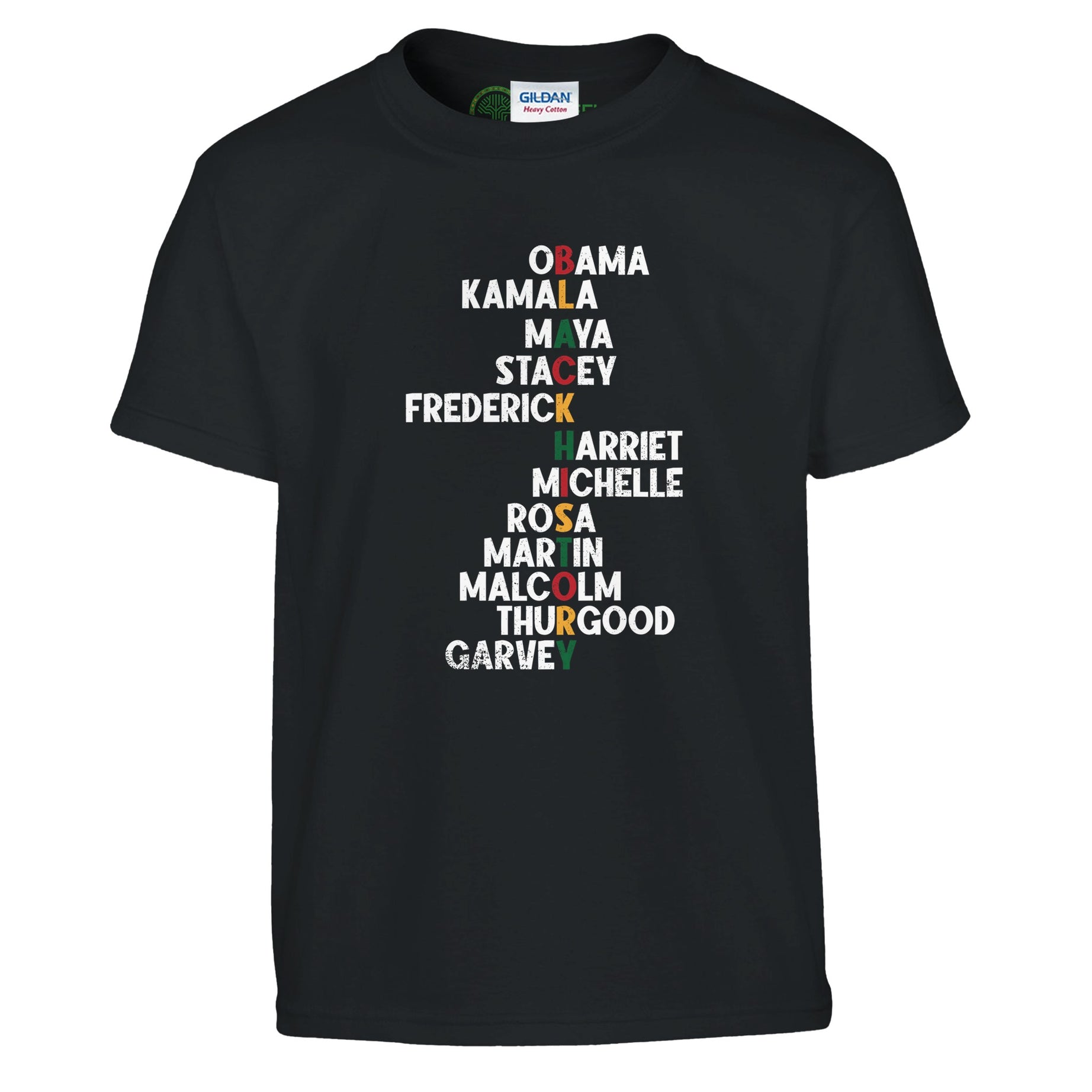 Black History Icons - Obama Kamala Maya Stacey T-shirt For Kids - Prideful Roots