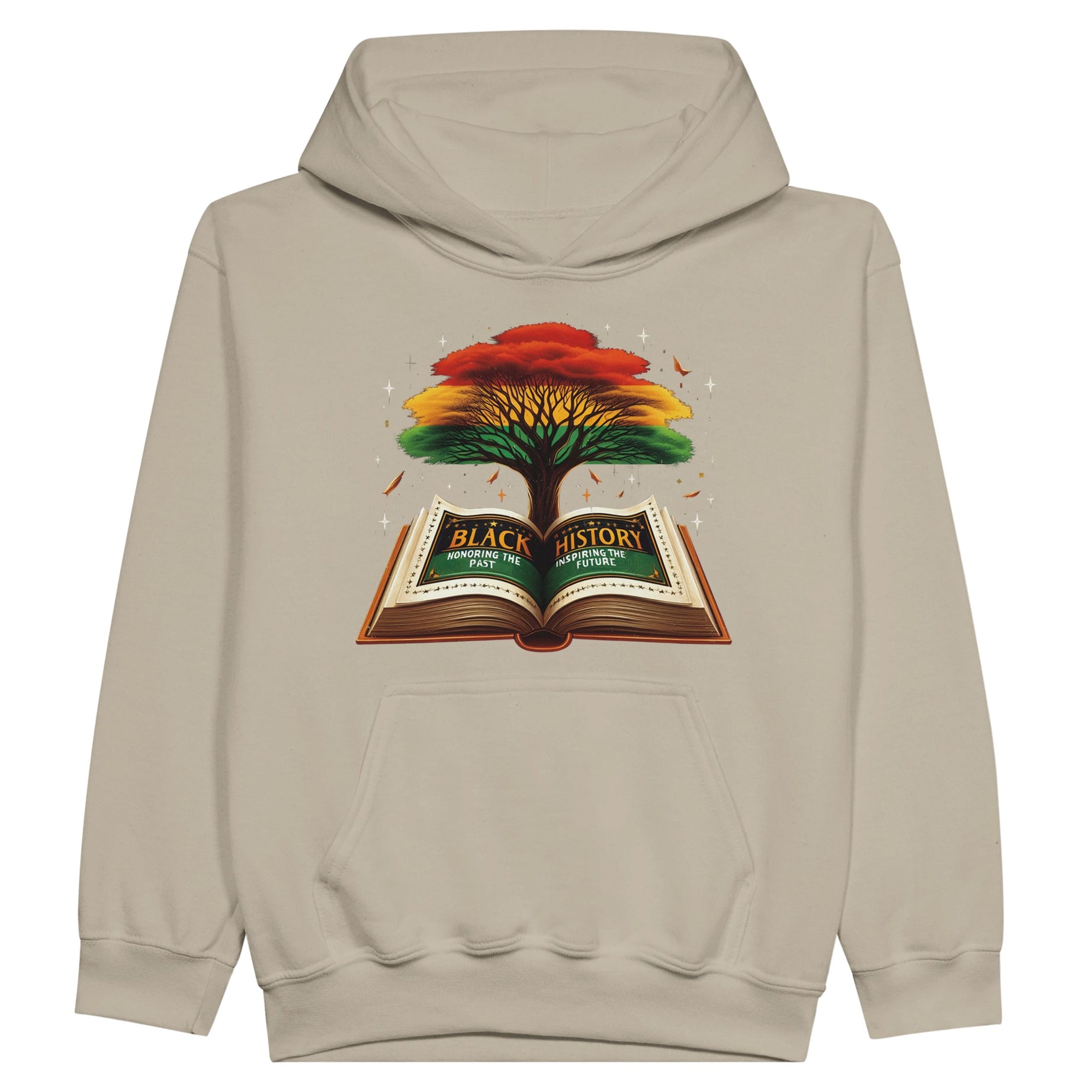 Black History Book & Tree Hoodie For Kids - Prideful Roots