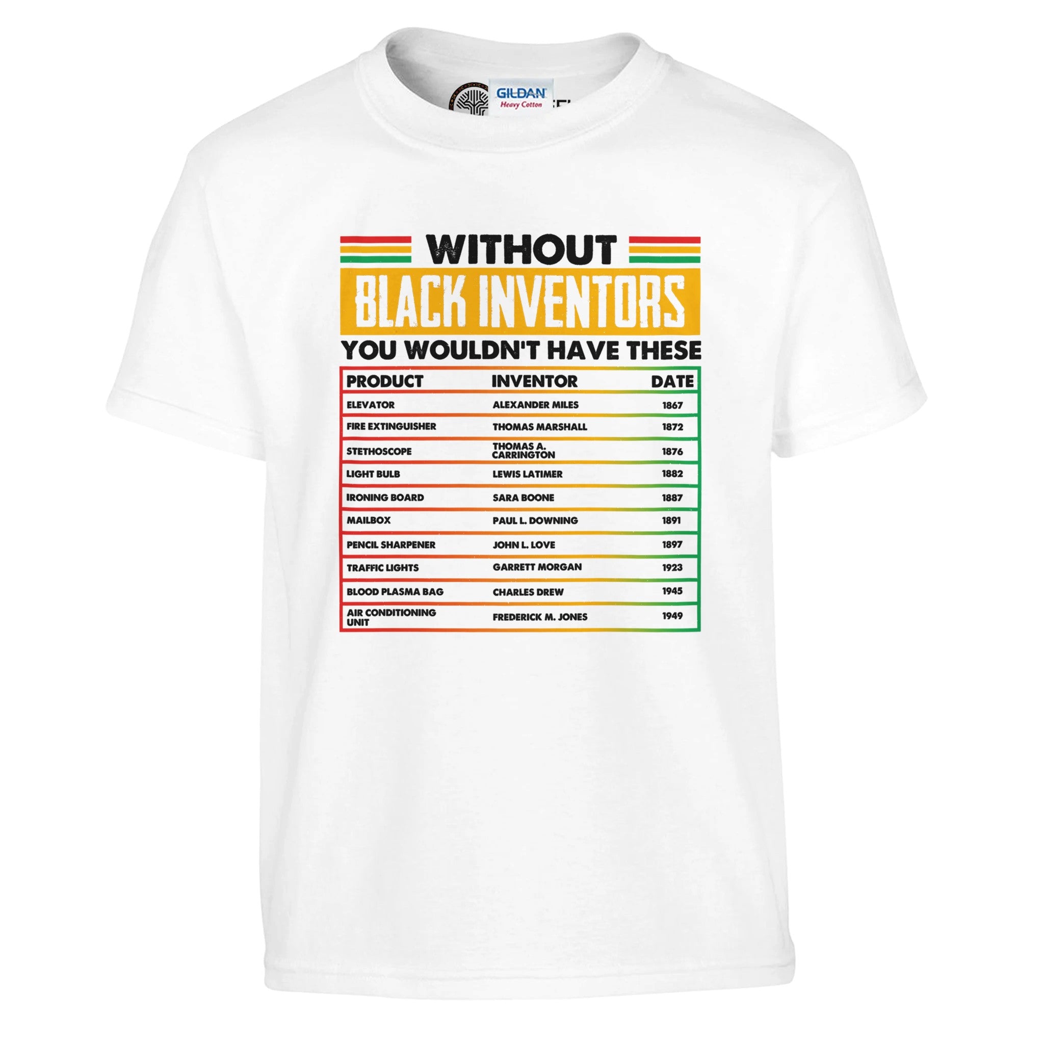 Without Black Inventors T-shirt For Kids - Prideful Roots