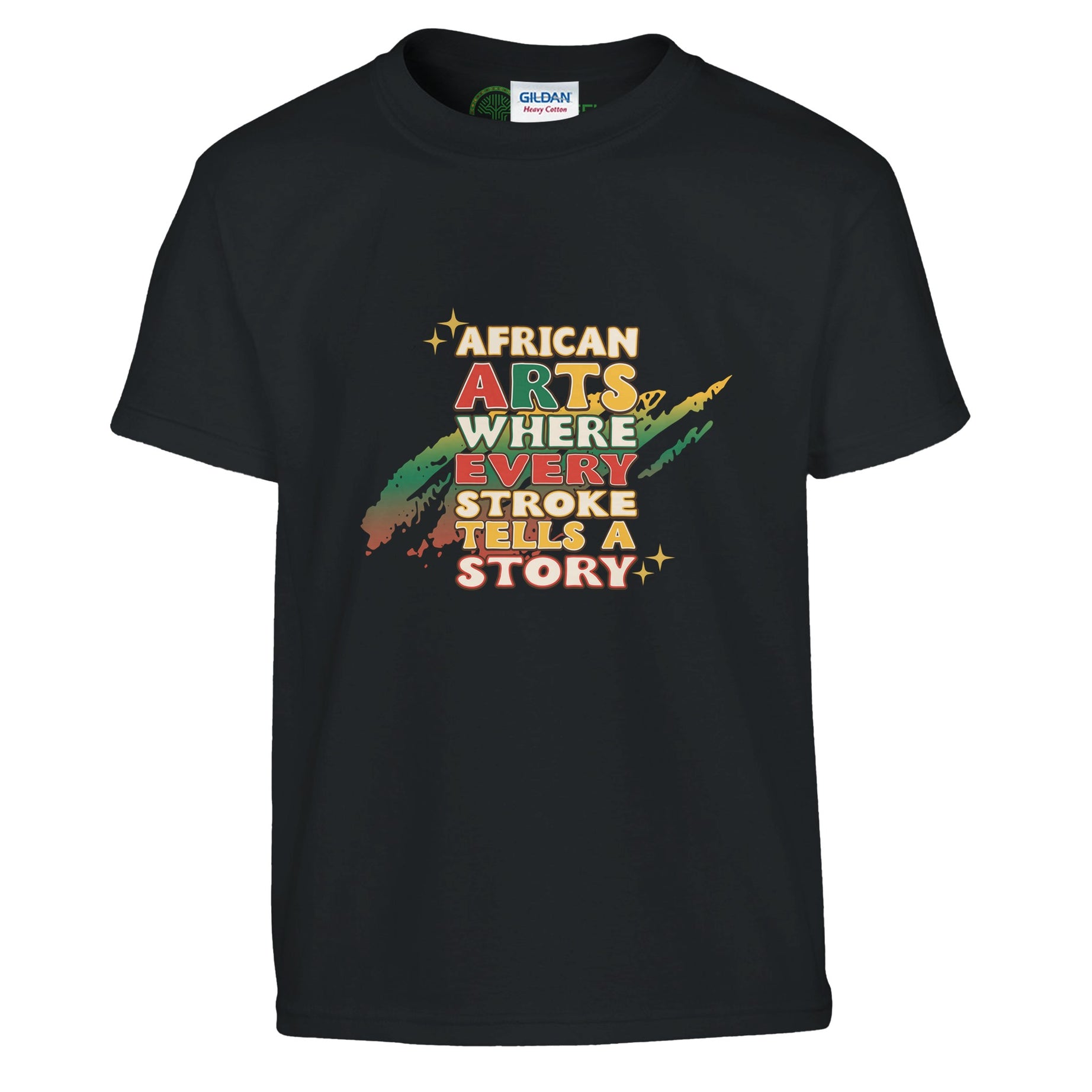 African Arts: Where Every Stroke Tells a Story T-shirt For Kids - Prideful Roots