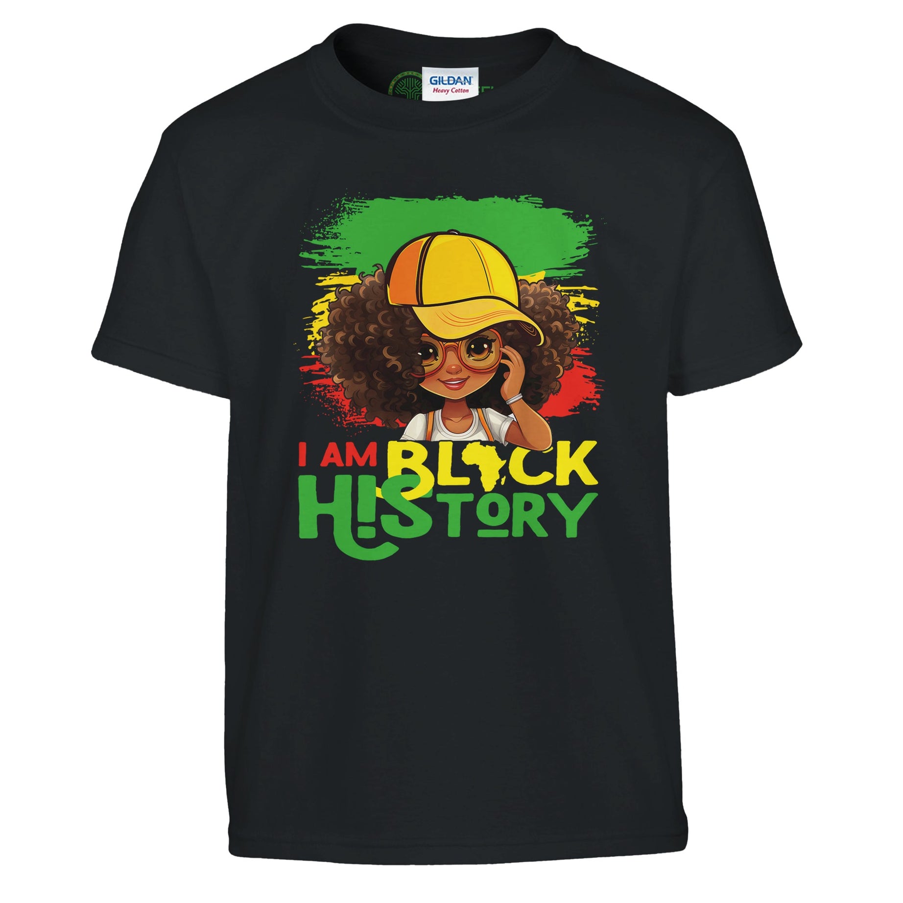 I Am Black History Black Girl T-shirt For Kids - Prideful Roots