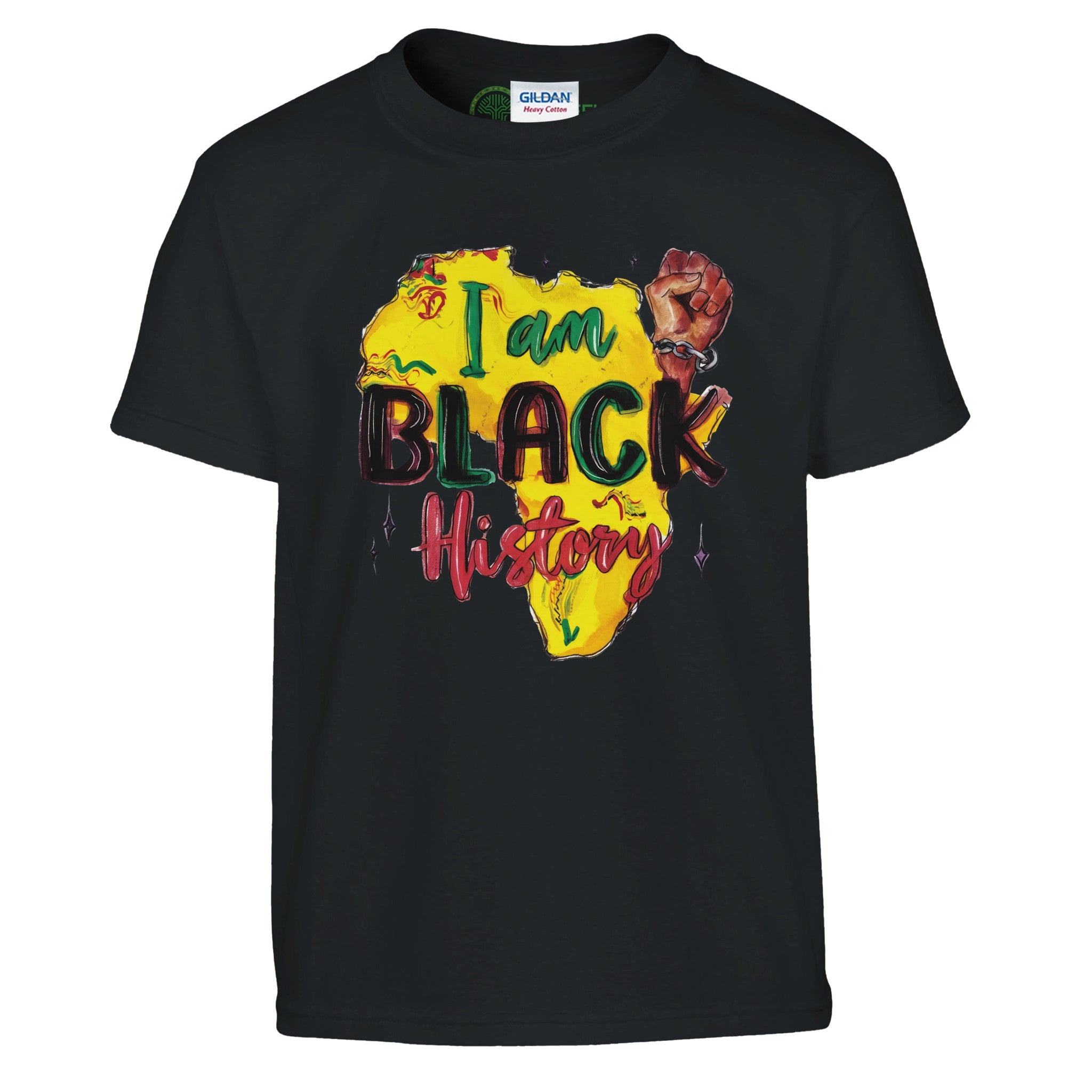 I Am Black History: Empowerment Through Heritage T-shirt For Kids - Prideful Roots
