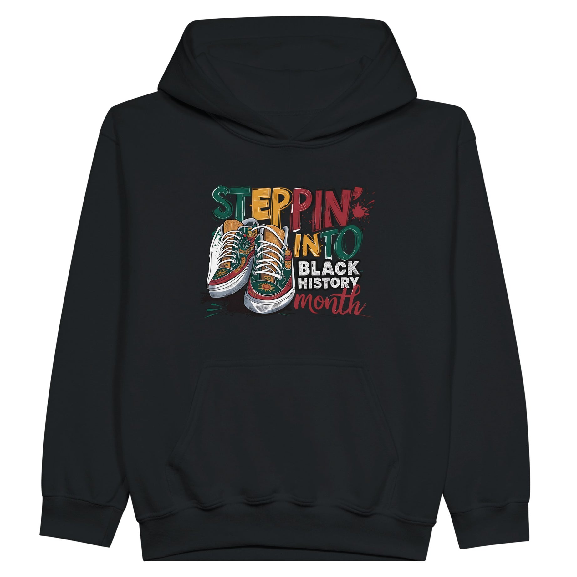 Stepping Into Black History Month Hoodie For Kids - Prideful Roots