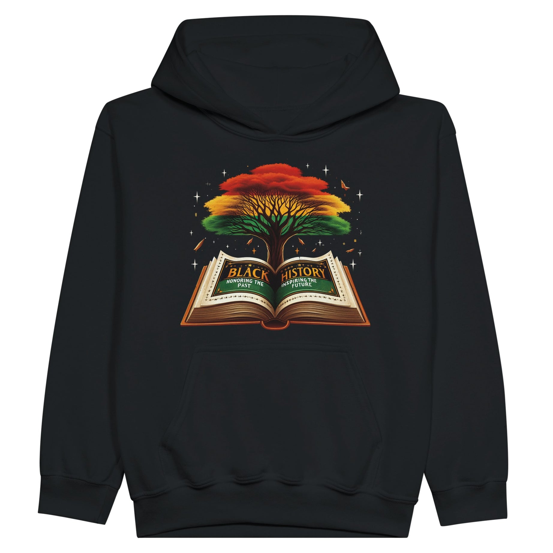 Black History Book & Tree Hoodie For Kids - Prideful Roots