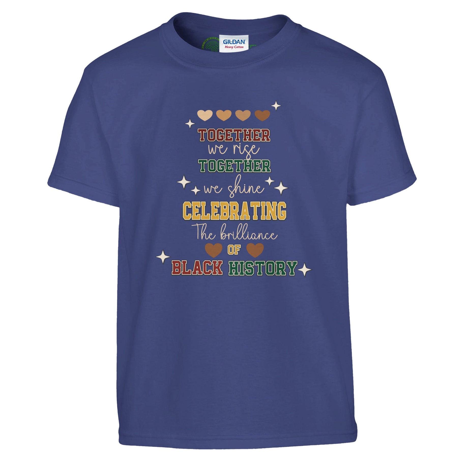 Together We Rise, Celebrating Black History T-shirt For Kids - Prideful Roots