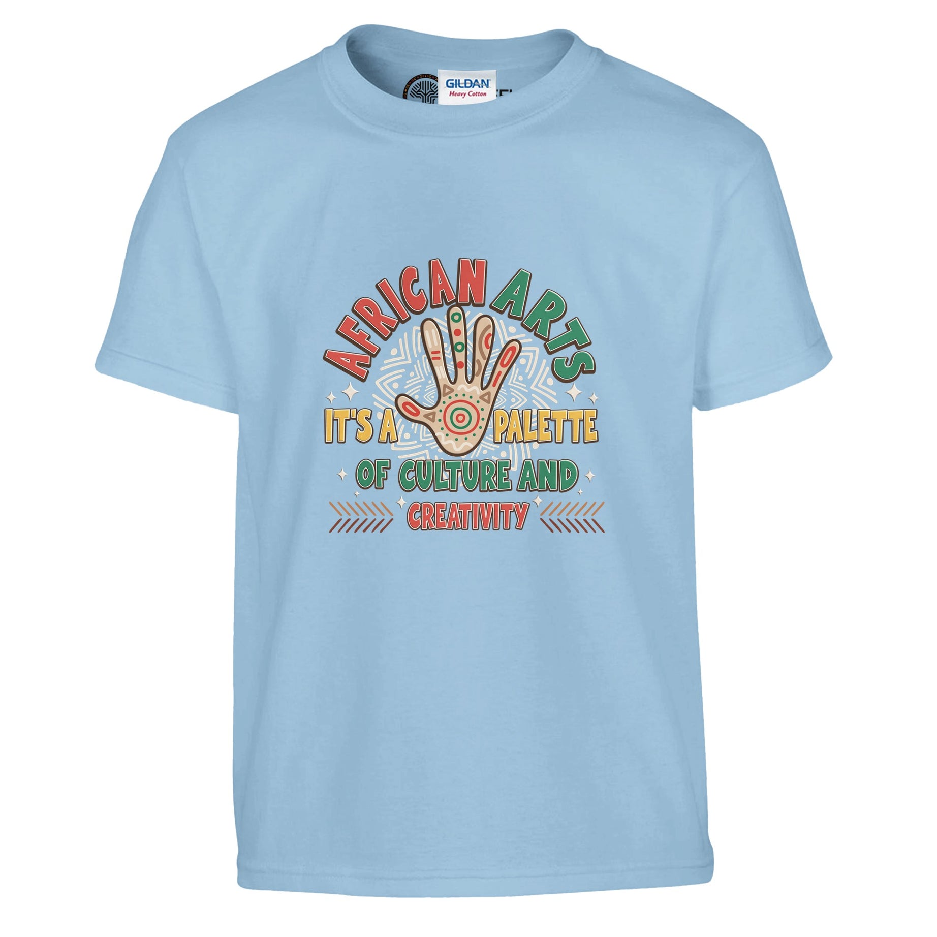 African Arts: Palette of Culture and Creativity T-shirt For Kids - Prideful Roots