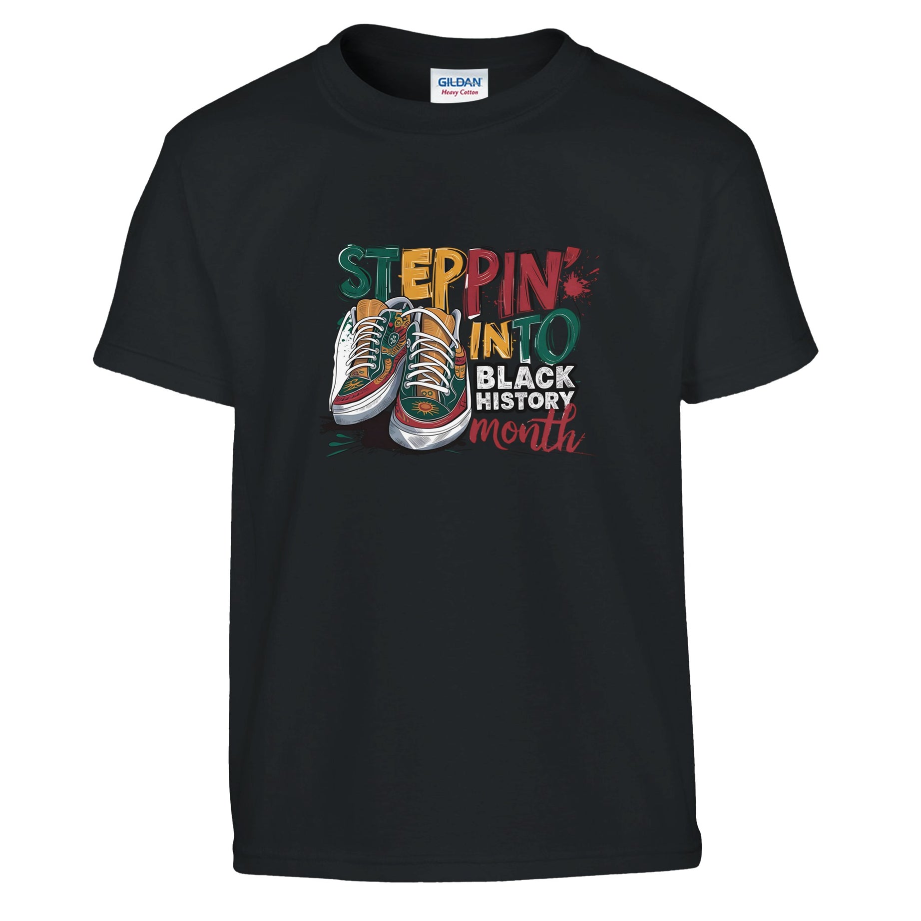 Stepping Into Black History Month T-shirt For Kids - Prideful Roots