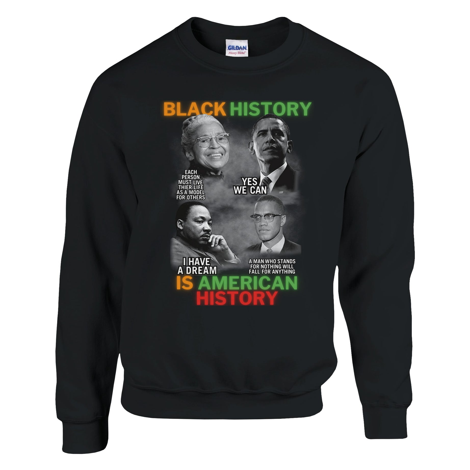 Black History Icons Quotes Sweatshirt For Men & Women - Prideful Roots