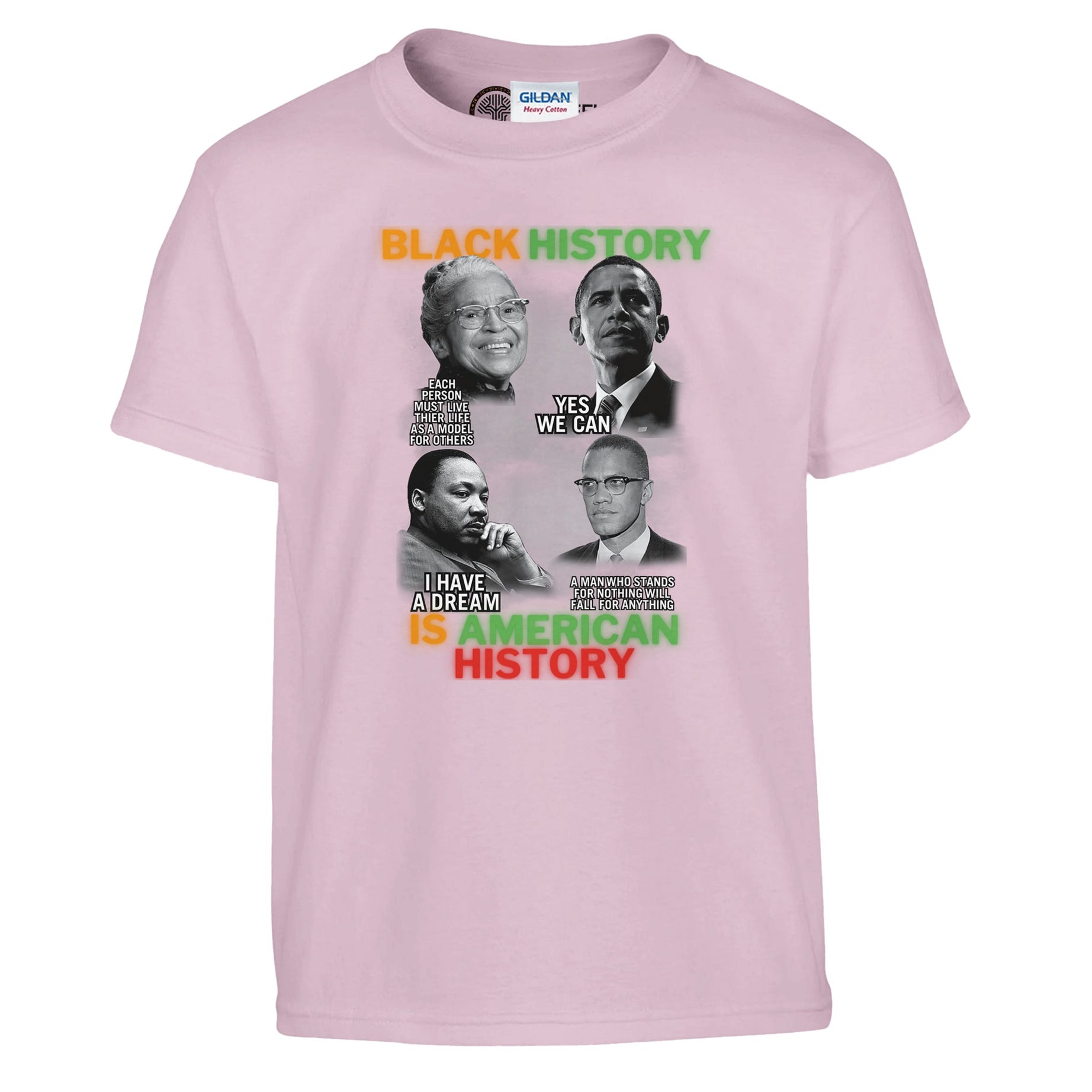Black History Icons Quotes T-shirt For Kids - Prideful Roots