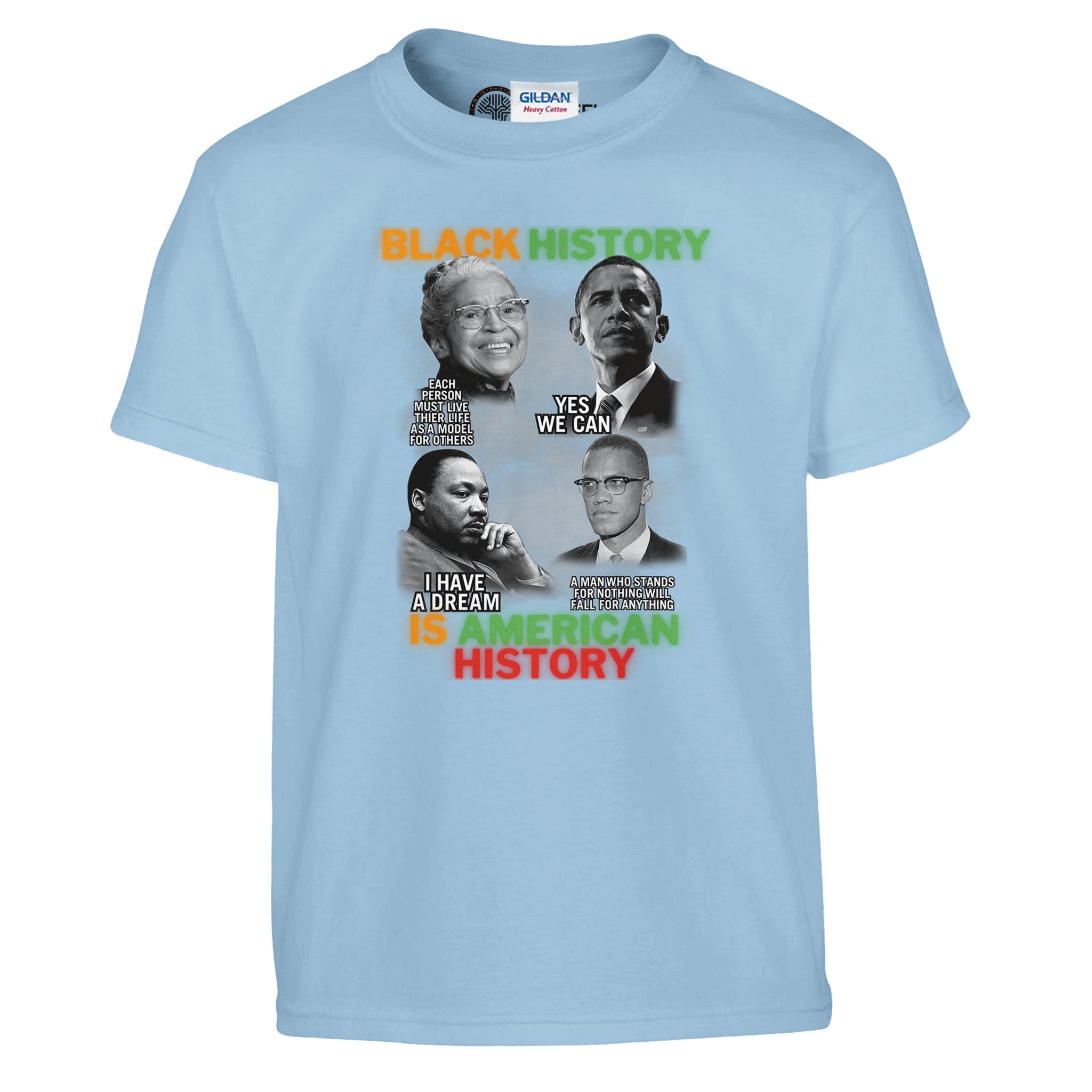 Black History Icons Quotes T-shirt For Kids - Prideful Roots