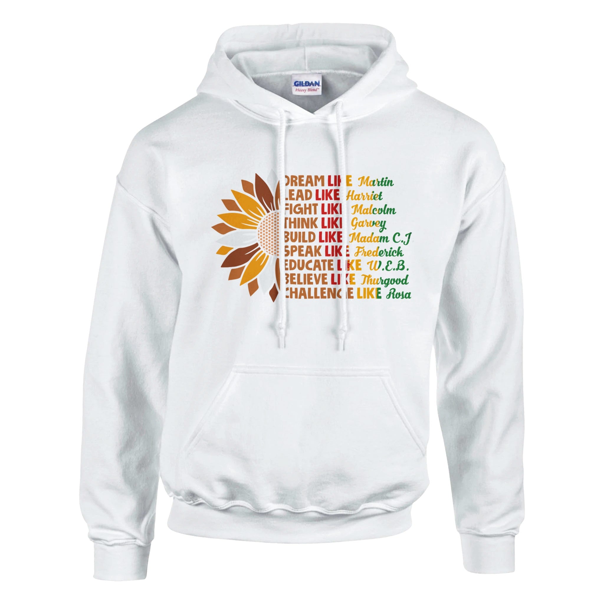 Black History Icons Sunflower Hoodie For Men & Women - Prideful Roots