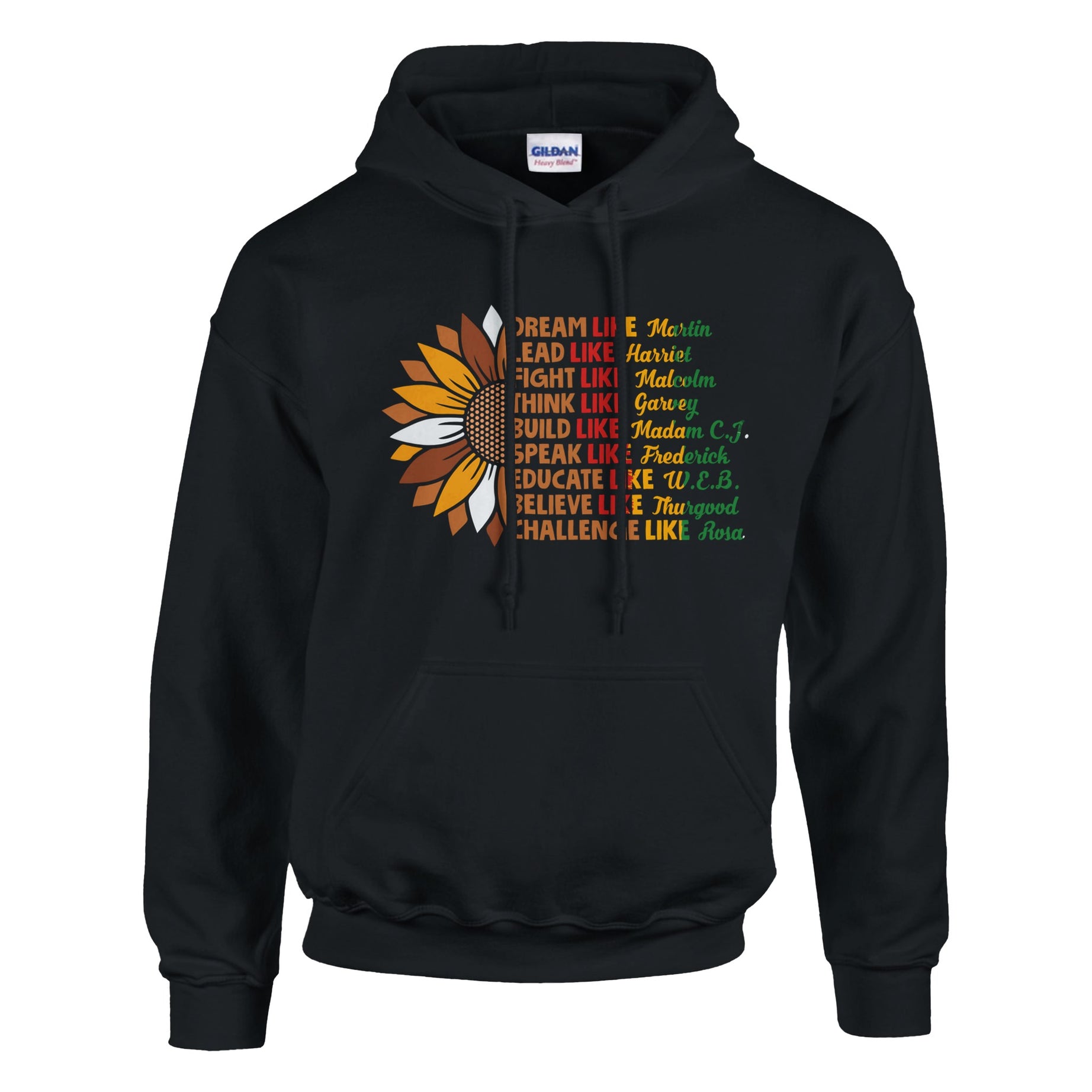 Black History Icons Sunflower Hoodie For Men & Women - Prideful Roots