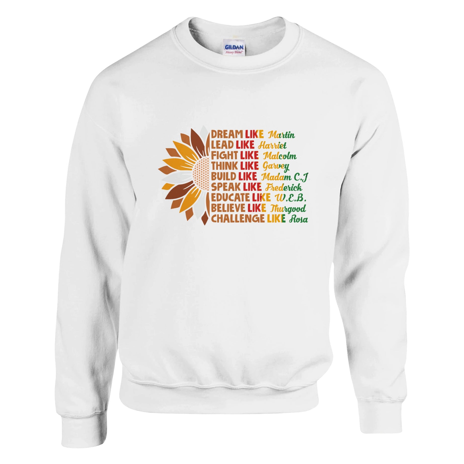 Black History Icons Sunflower Sweatshirt For Men & Women - Prideful Roots