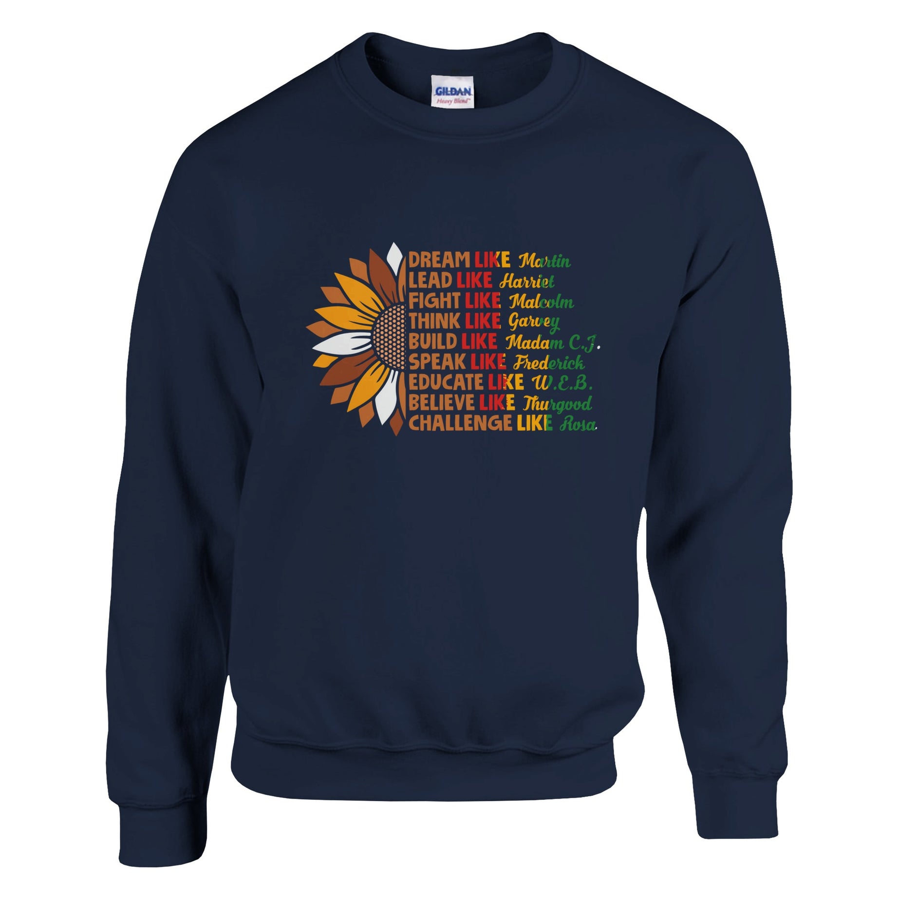 Black History Icons Sunflower Sweatshirt For Men & Women - Prideful Roots