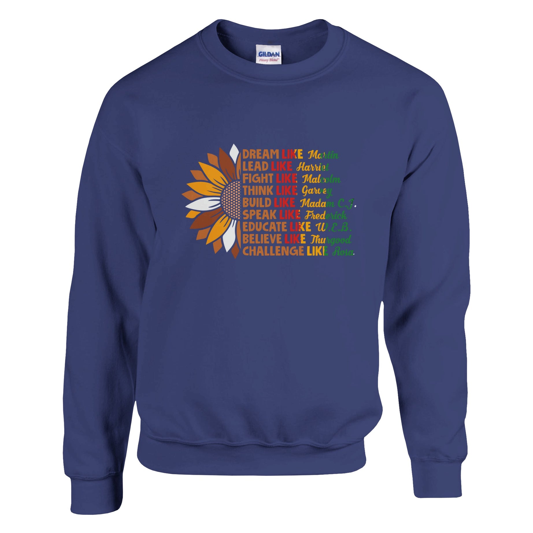Black History Icons Sunflower Sweatshirt For Men & Women - Prideful Roots