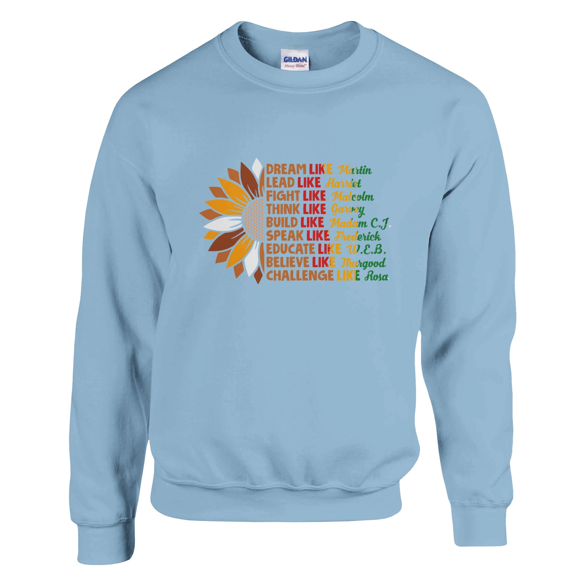 Black History Icons Sunflower Sweatshirt For Men & Women - Prideful Roots