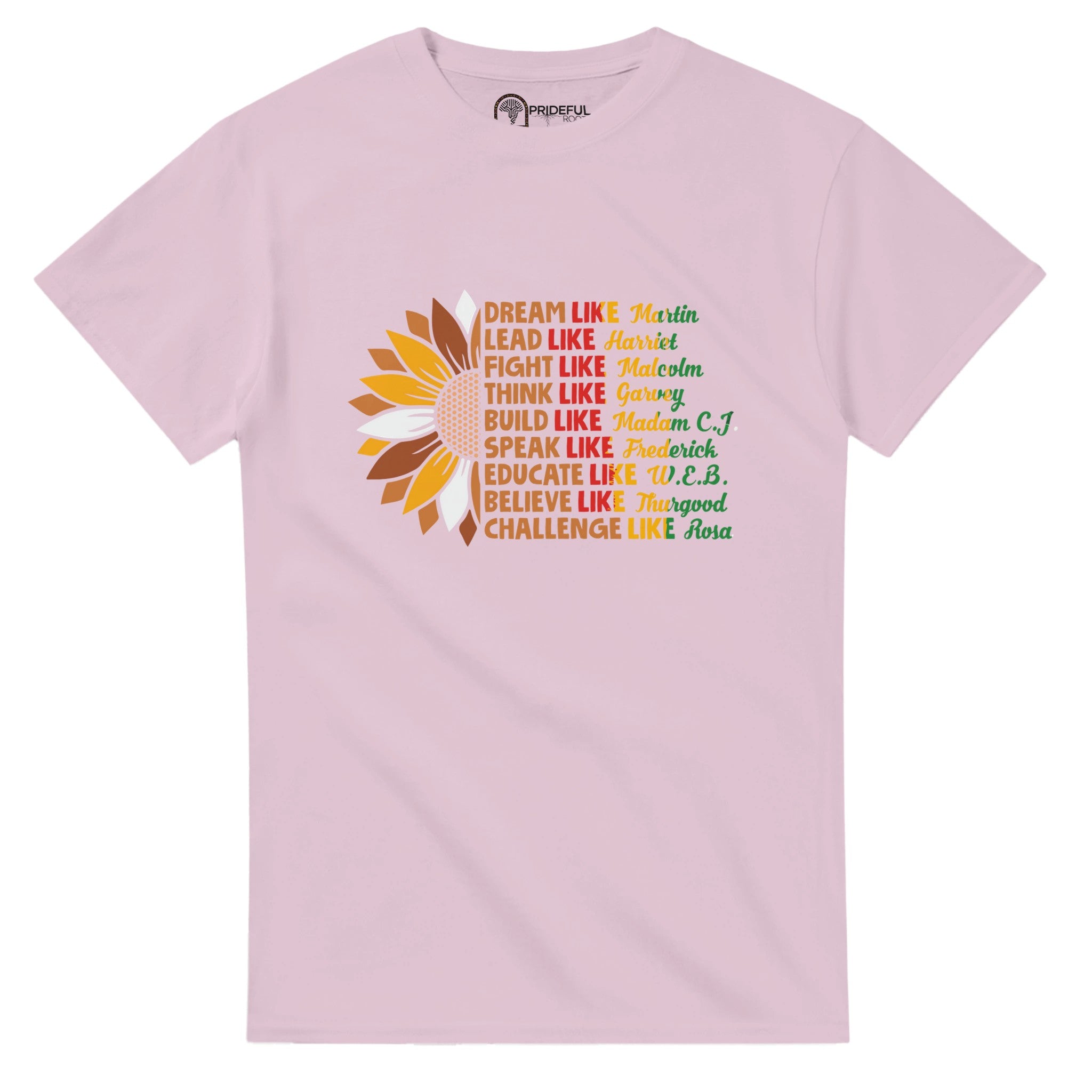 Black History Icons Sunflower T-shirt For Men & Women - Prideful Roots