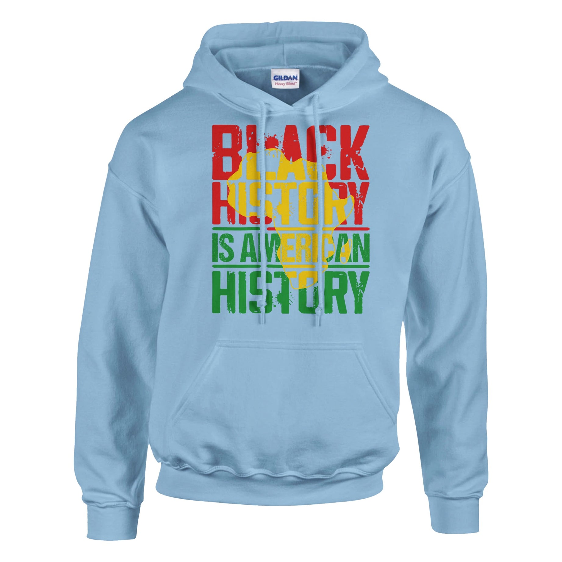 Black History is American History Africa Map Hoodie For Men & Women - Prideful Roots