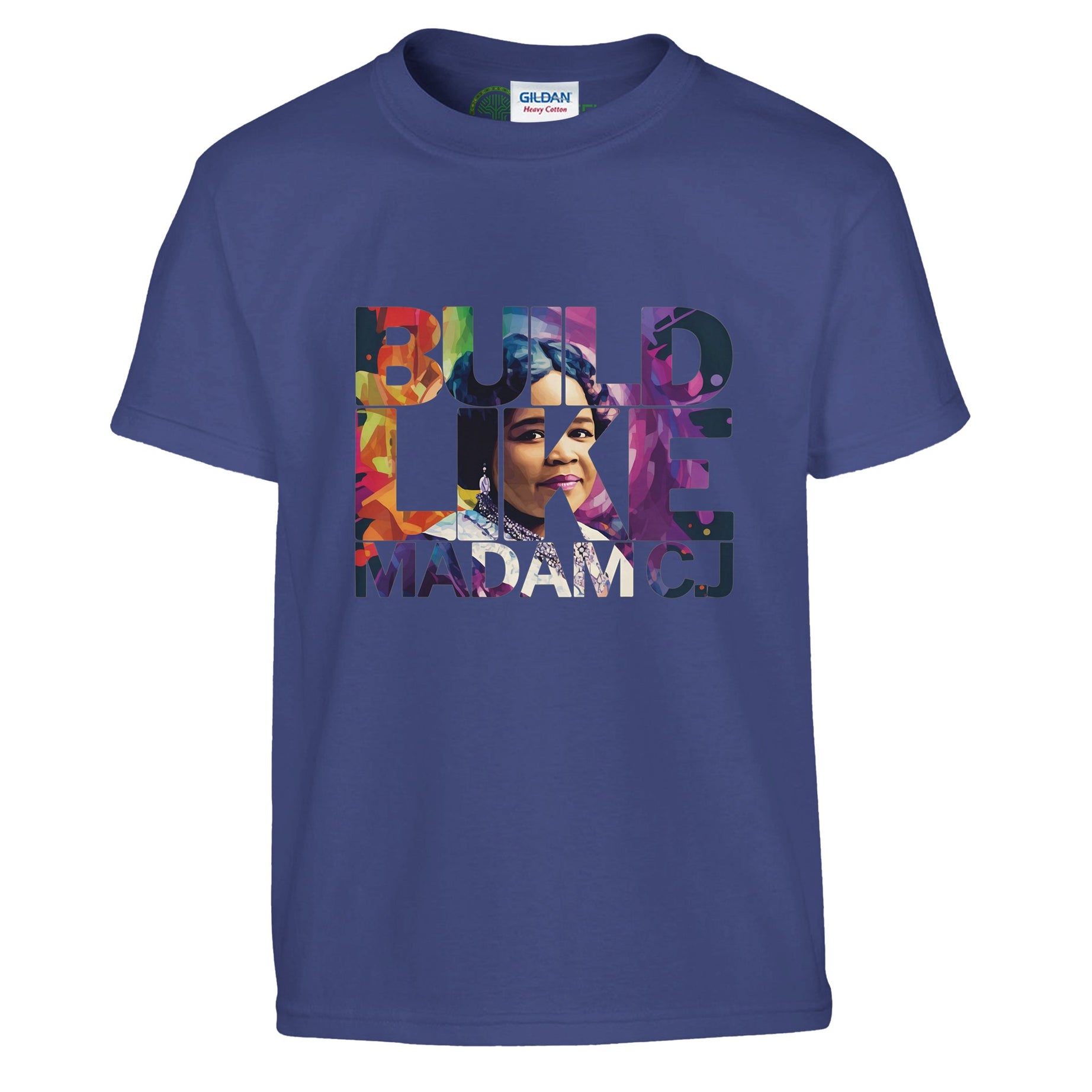 Build Like Madam C.J. | Black History Icon T-shirt For Kids - Prideful Roots
