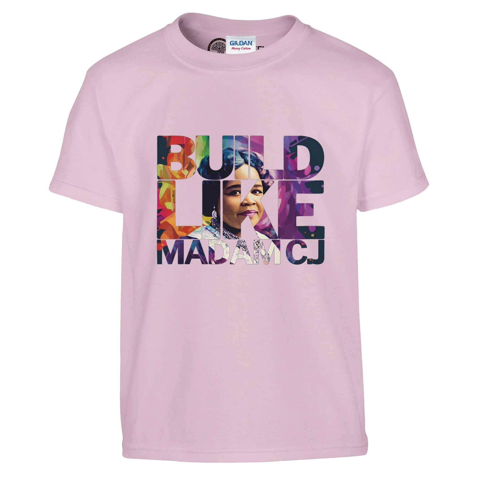 Build Like Madam C.J. | Black History Icon T-shirt For Kids - Prideful Roots