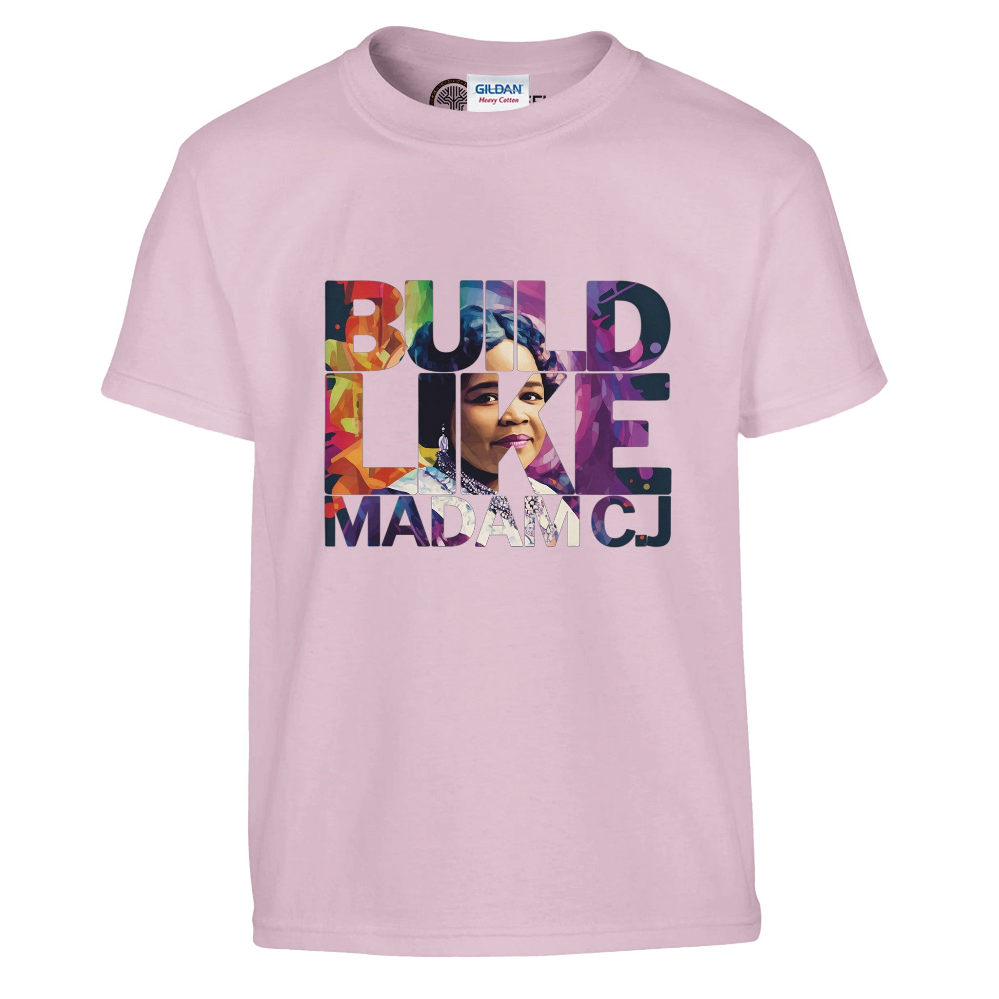Build Like Madam C.J. | Black History Icon T-shirt For Kids - Prideful Roots