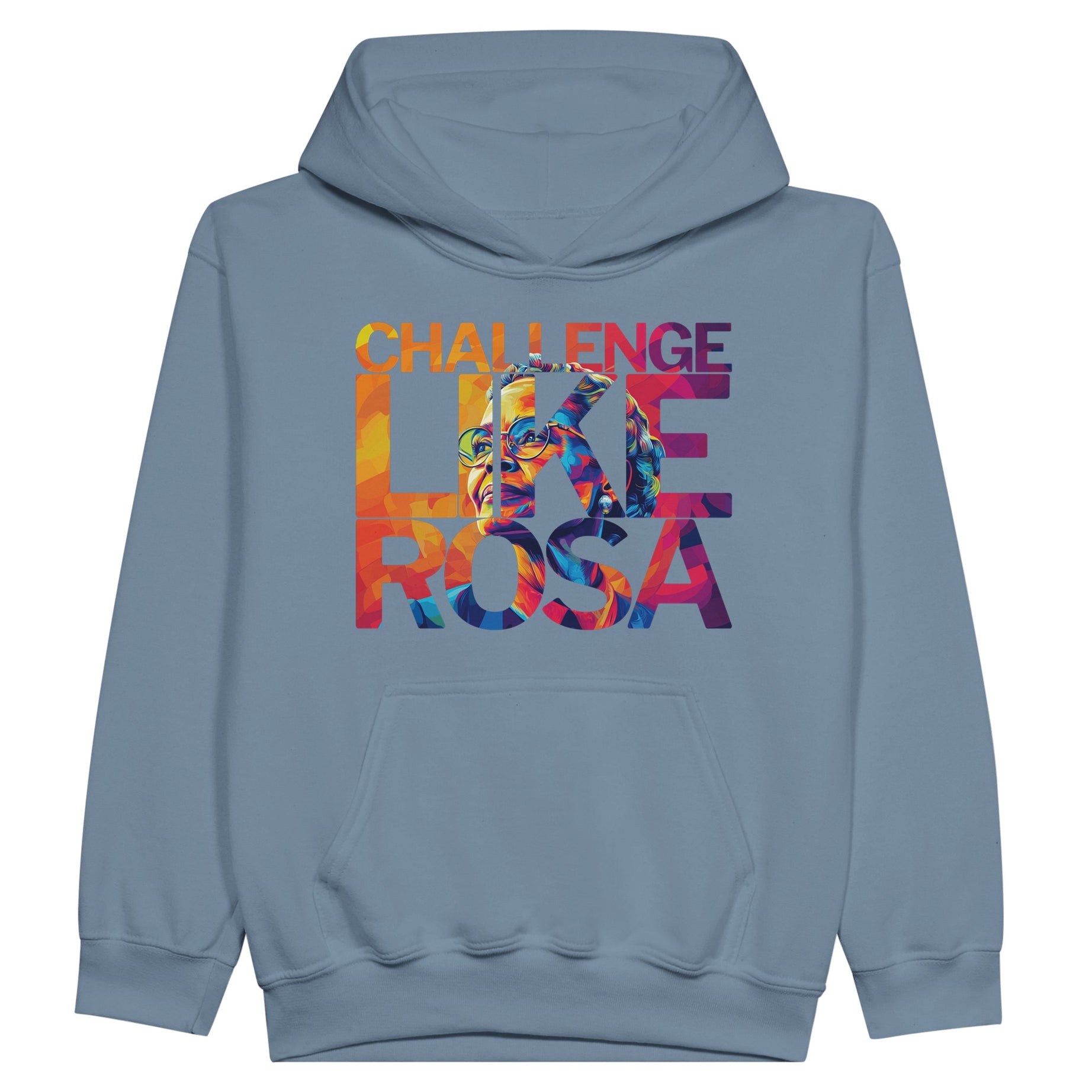 Challenge Like Rosa | Black History Icon Hoodie For Kids - Prideful Roots