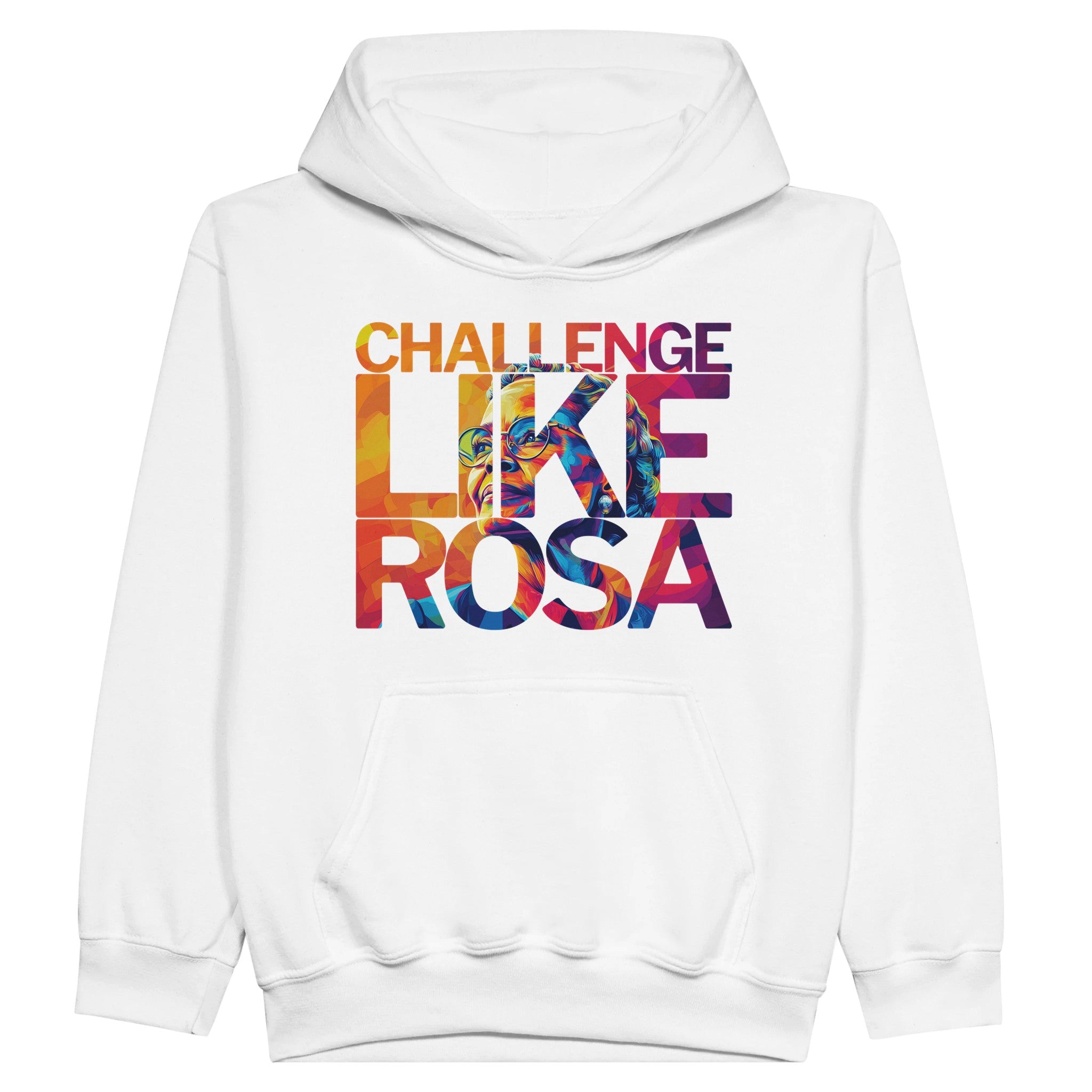 Challenge Like Rosa | Black History Icon Hoodie For Kids - Prideful Roots