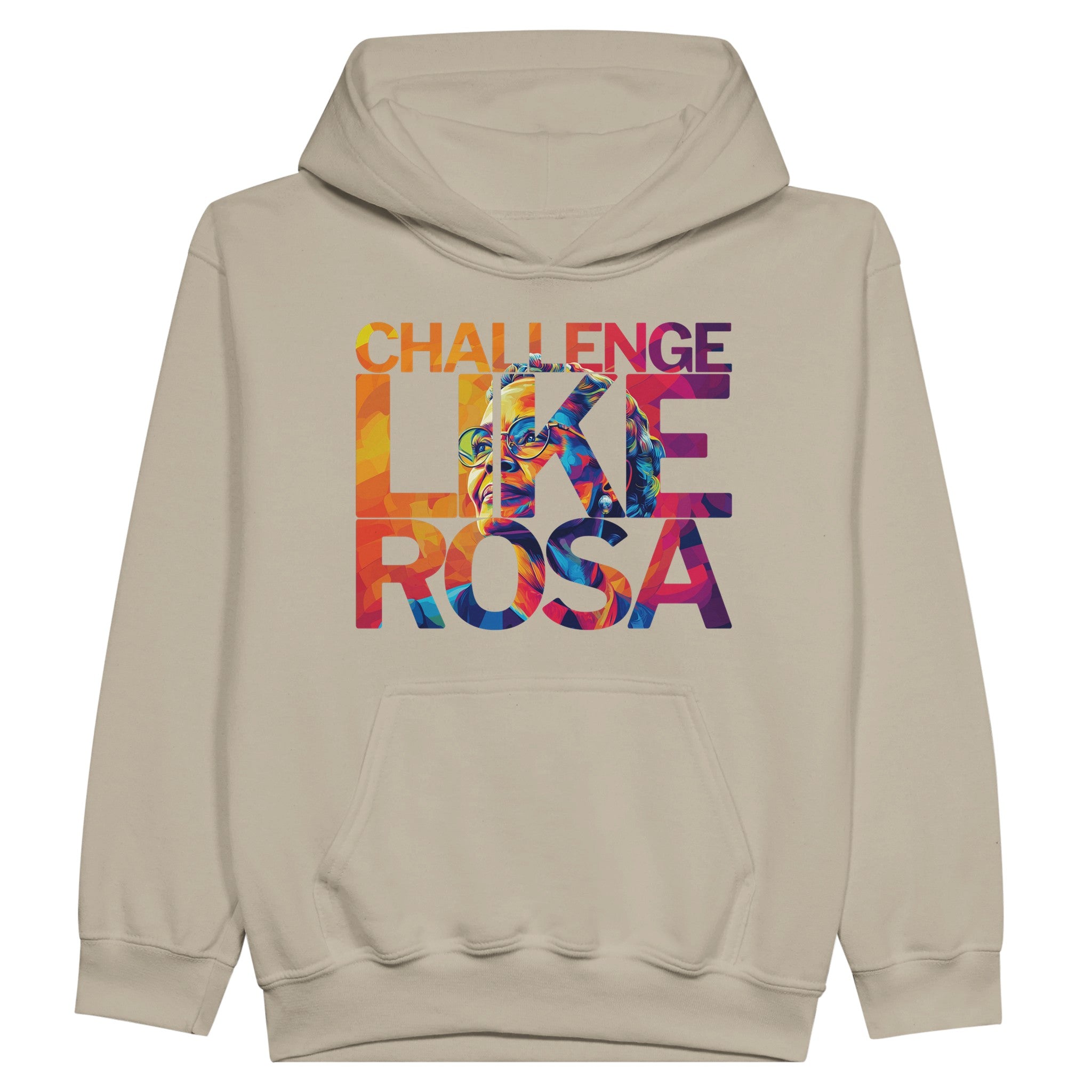 Challenge Like Rosa | Black History Icon Hoodie For Kids - Prideful Roots