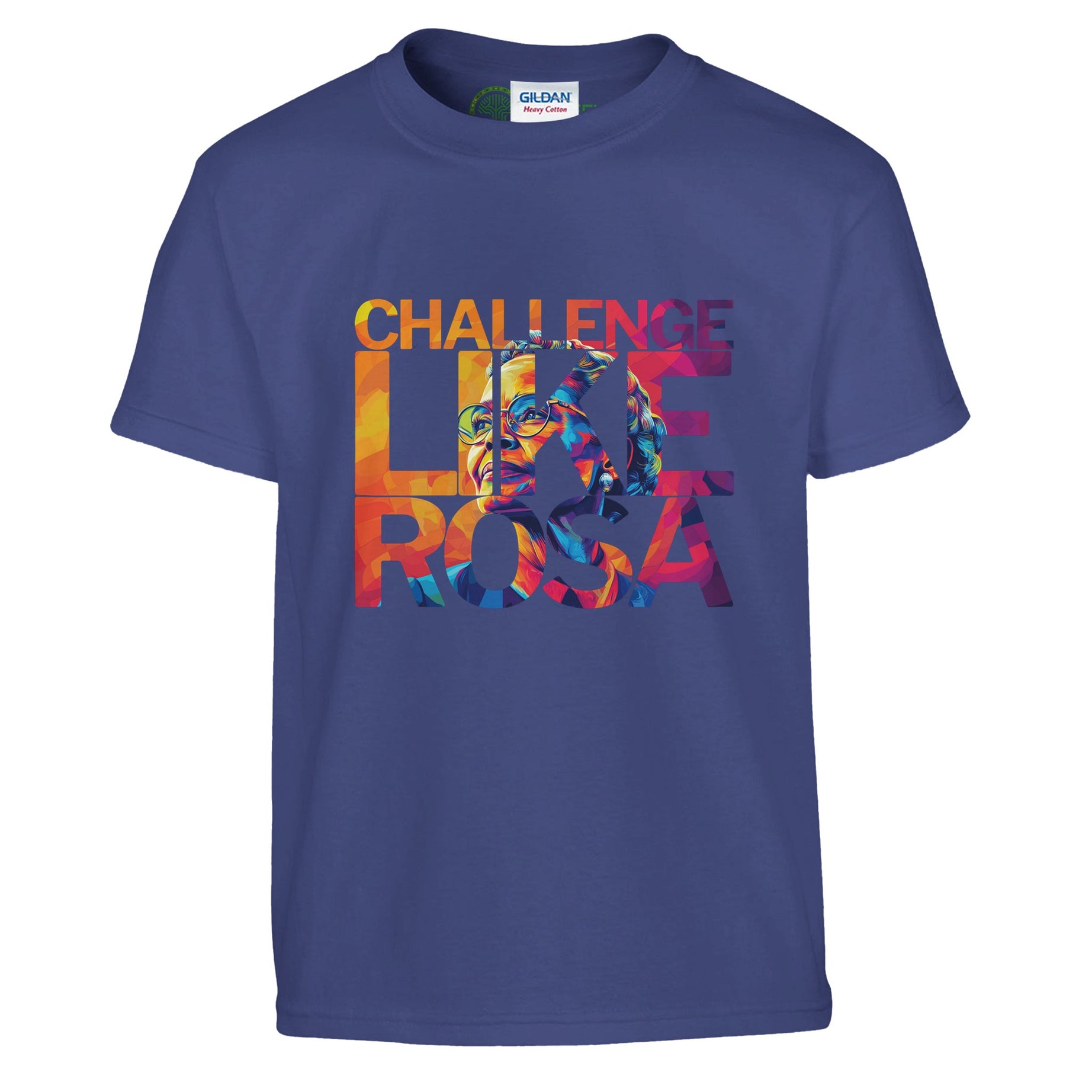 Challenge Like Rosa | Black History Icon T-shirt For Kids - Prideful Roots