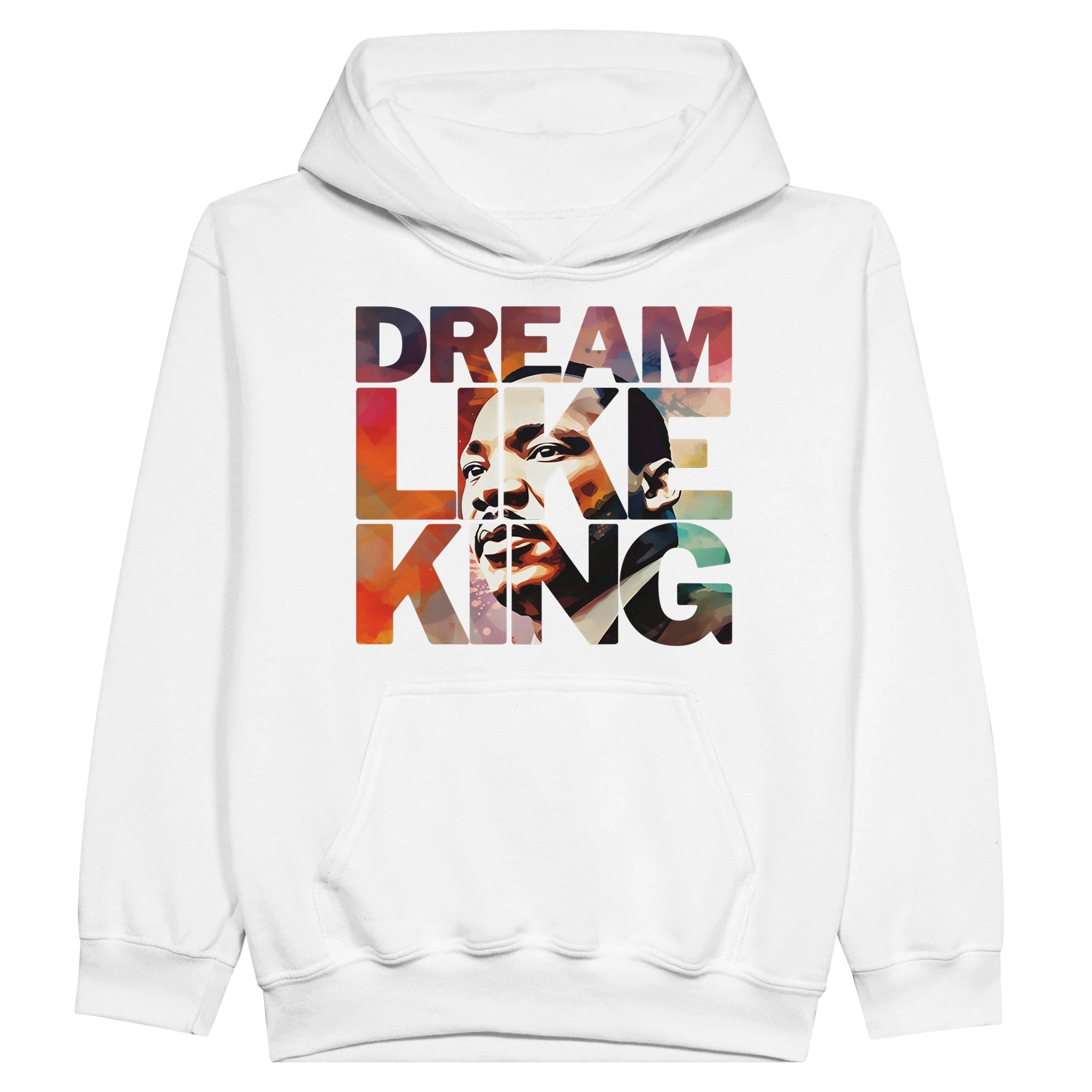 Dream Like King | Black History Icon Hoodie For Kids - Prideful Roots