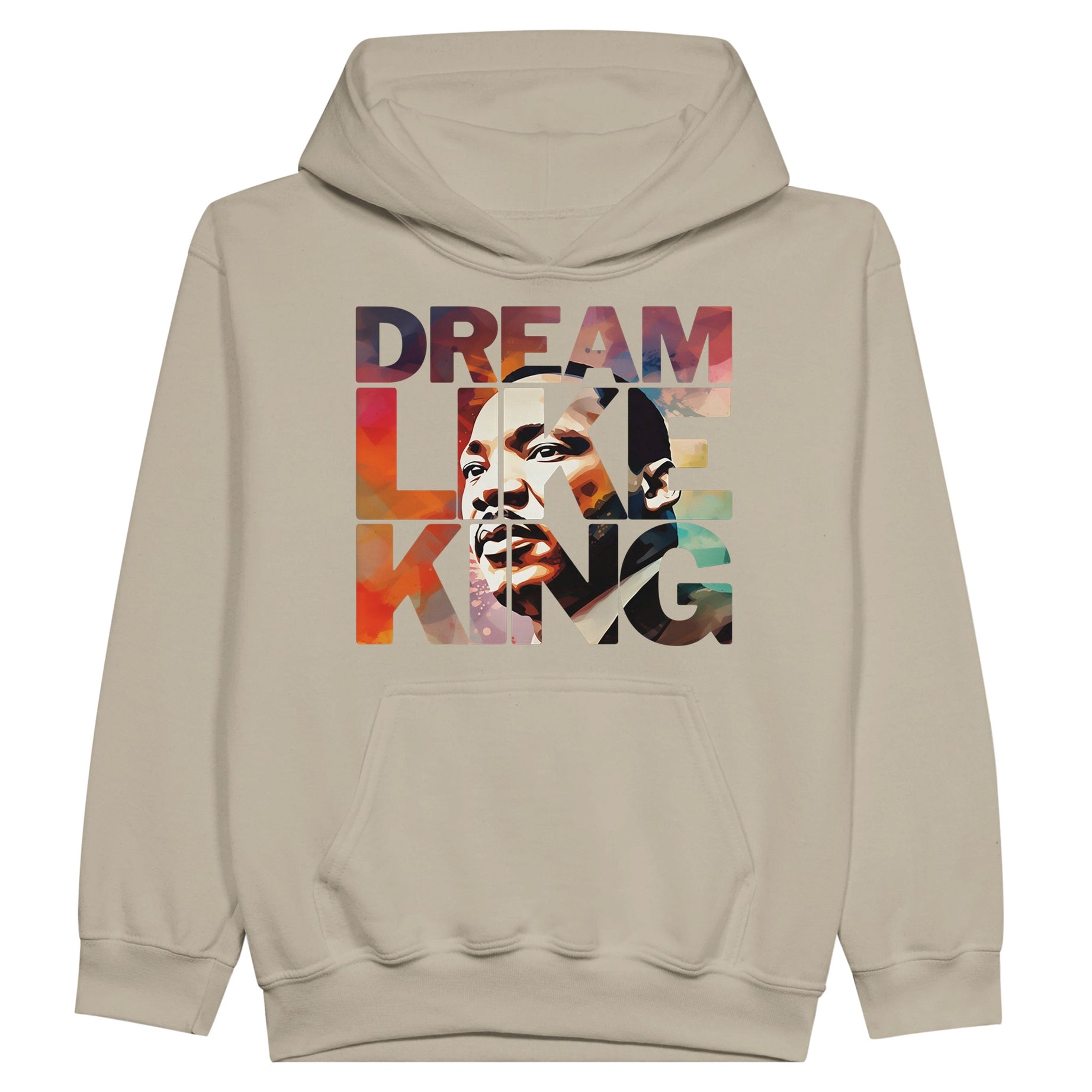 Dream Like King | Black History Icon Hoodie For Kids - Prideful Roots