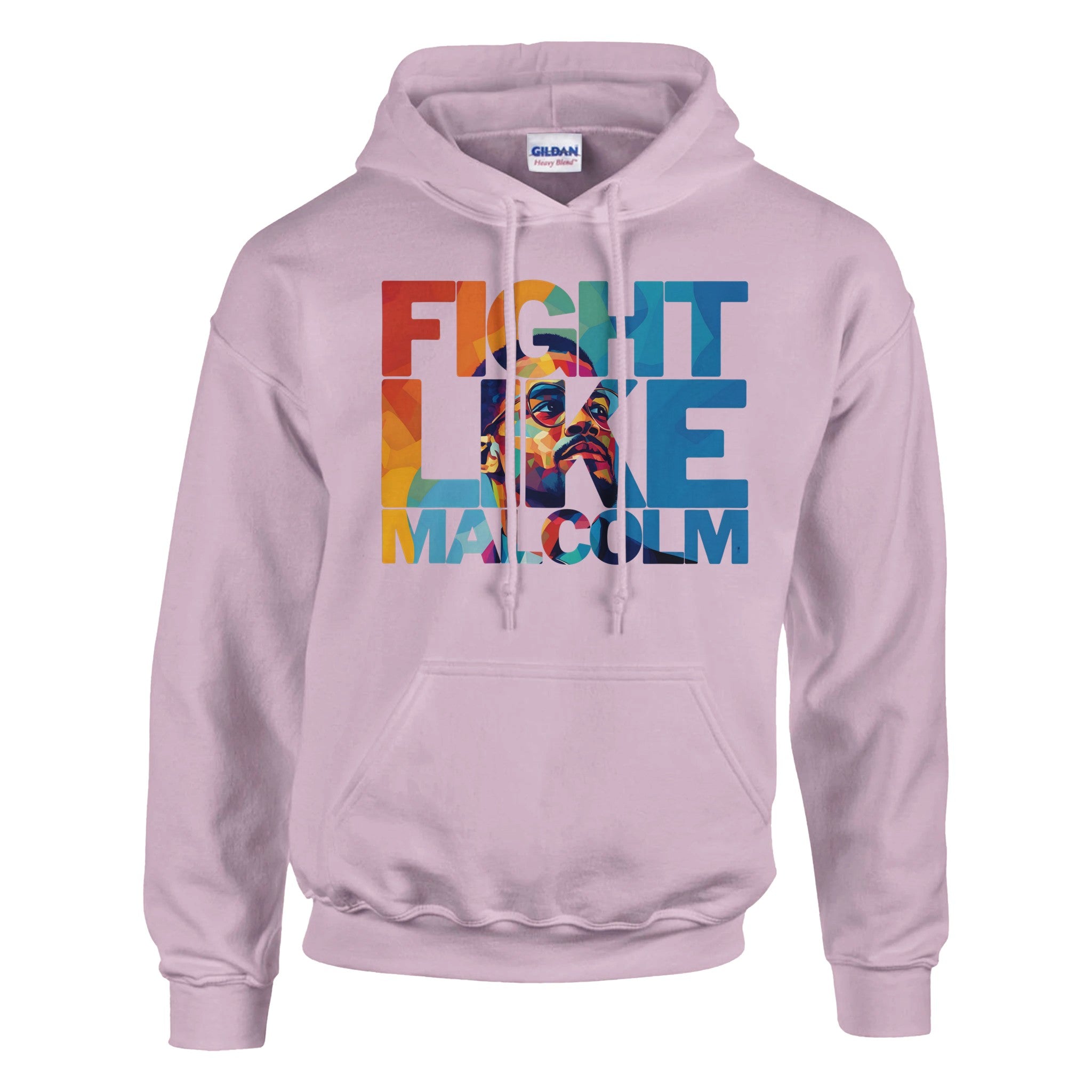 Fight Like Malcolm | Black History Icon Hoodie For Men & Women - Prideful Roots