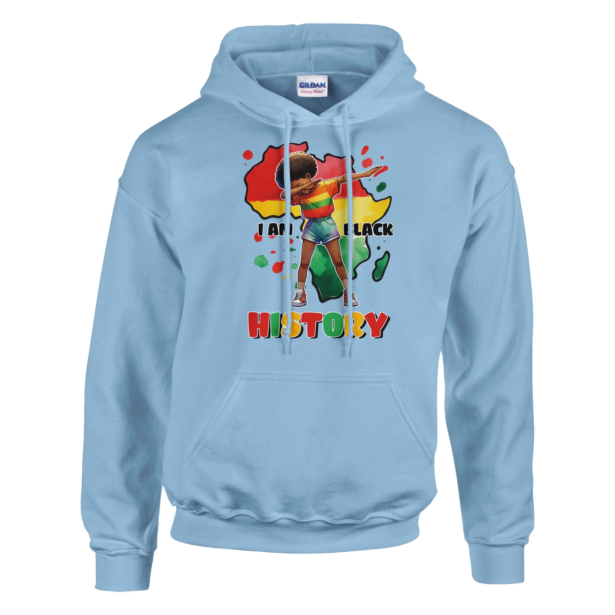 I Am Black History Afro Girl Hoodie For Men & Women - Prideful Roots