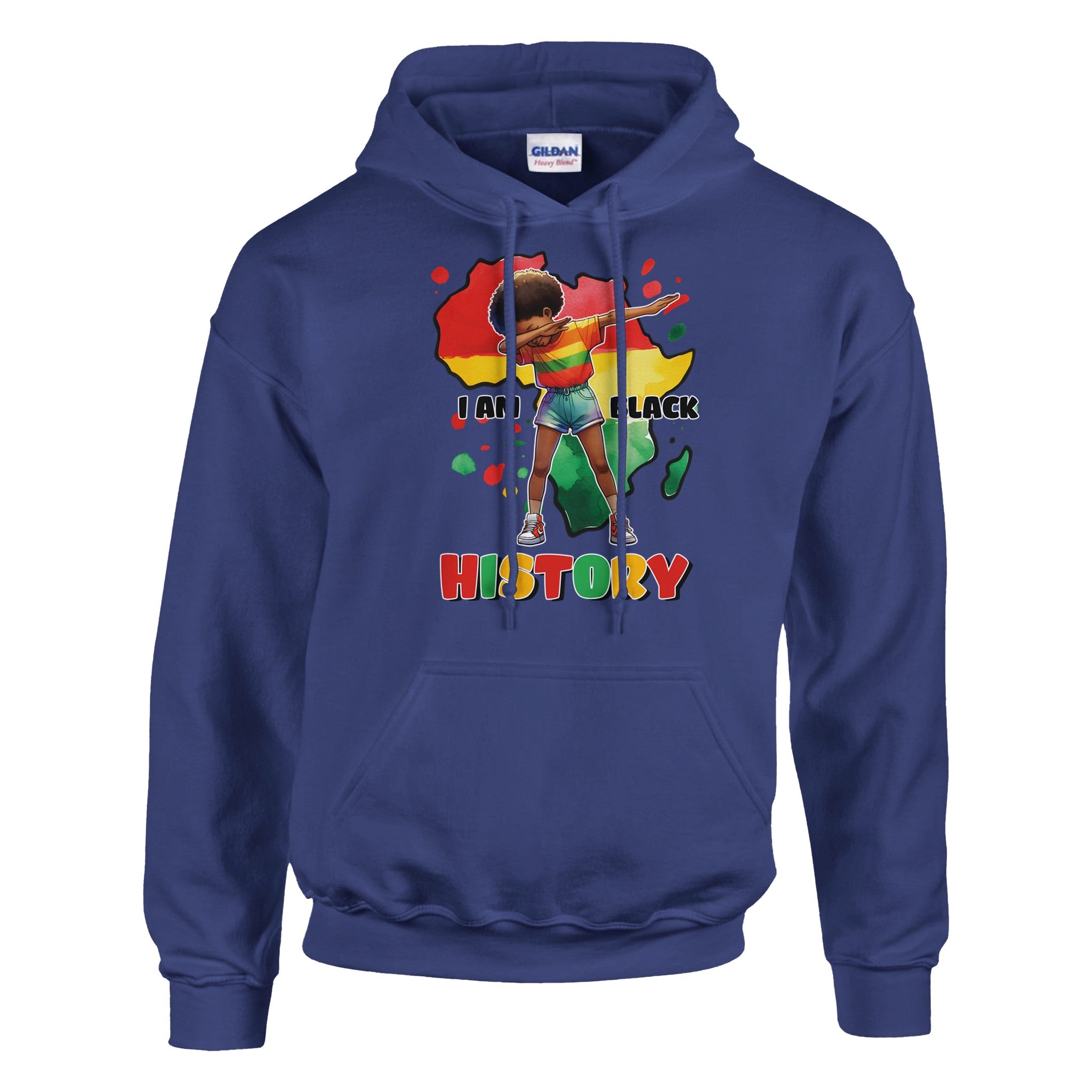 I Am Black History Afro Girl Hoodie For Men & Women - Prideful Roots