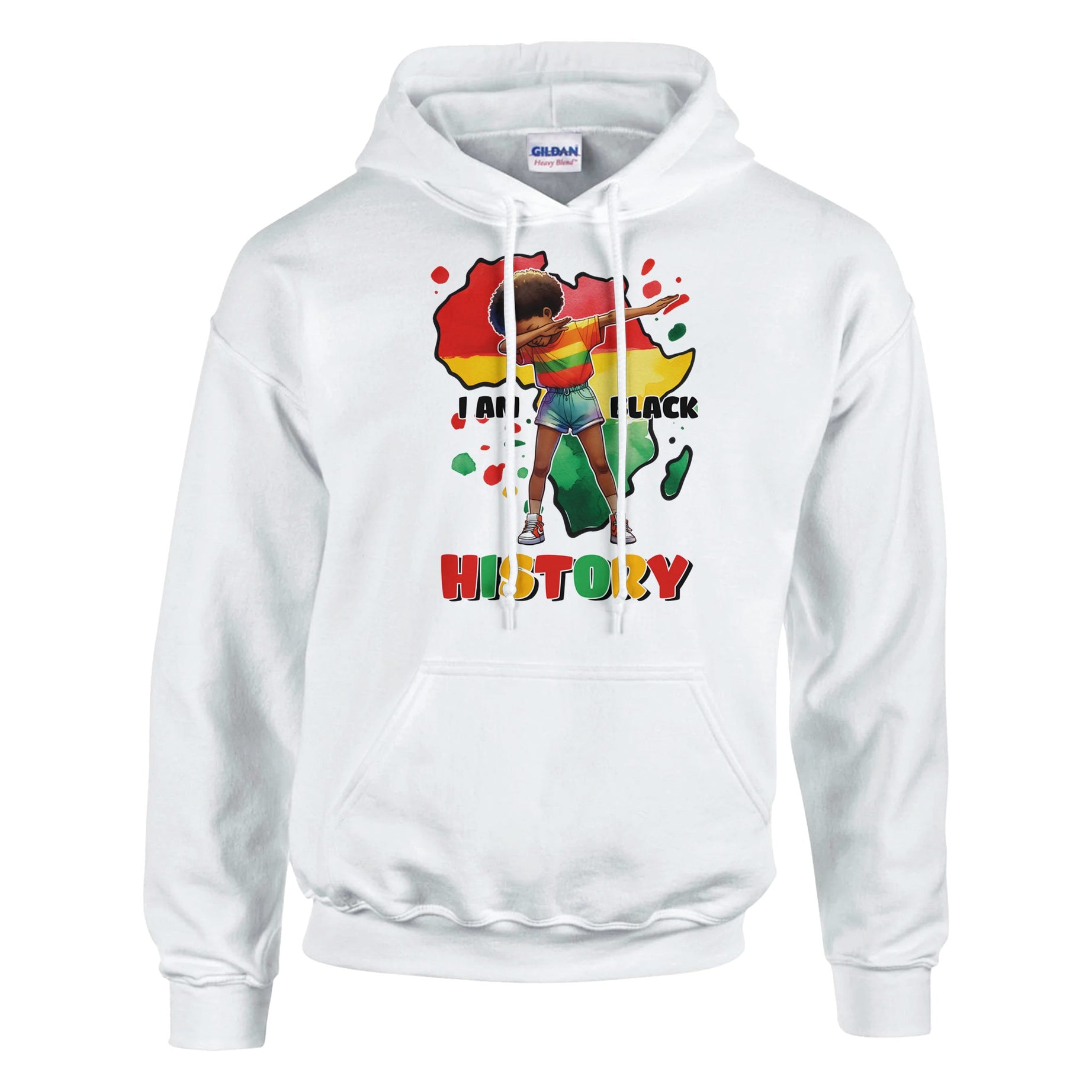 I Am Black History Afro Girl Hoodie For Men & Women - Prideful Roots