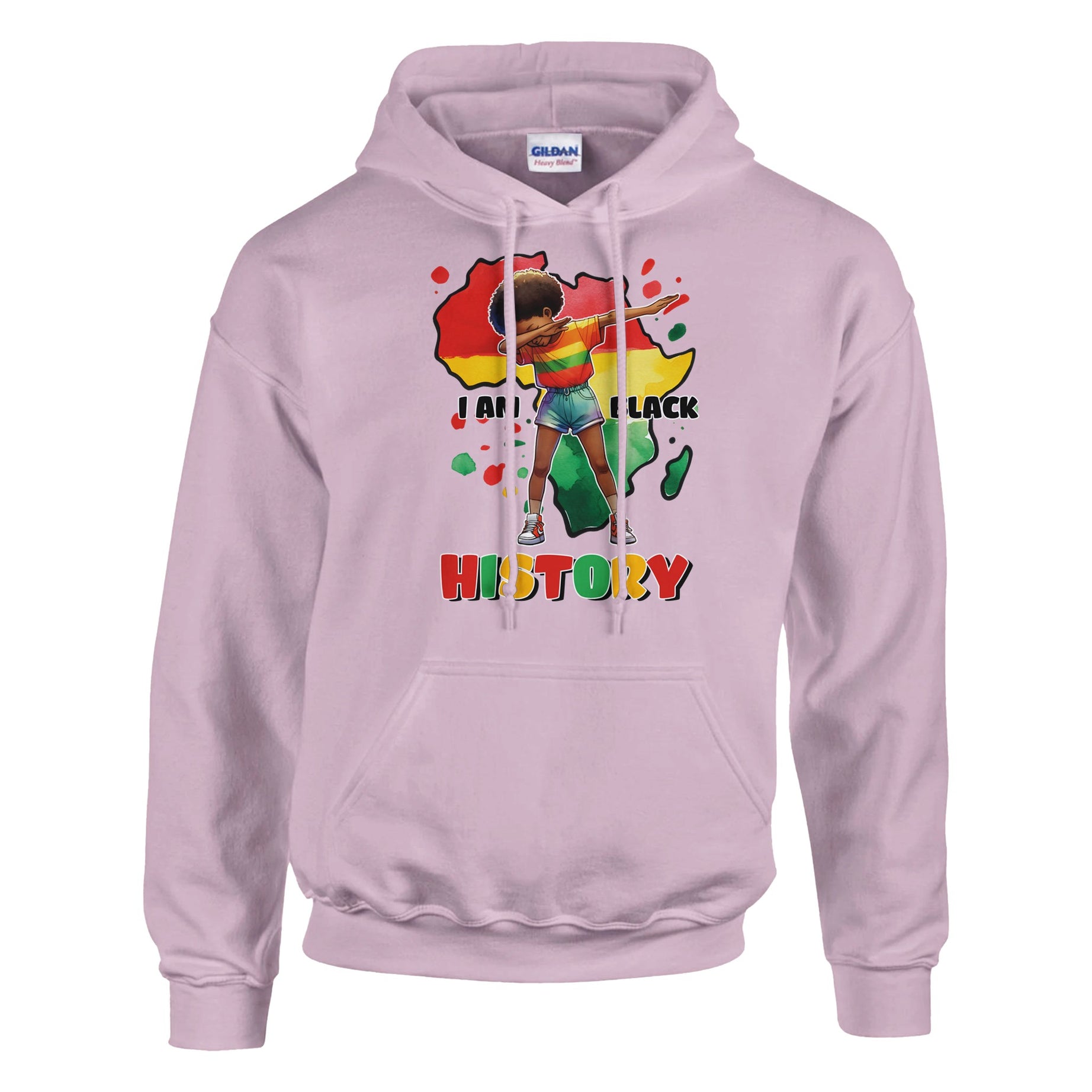 I Am Black History Afro Girl Hoodie For Men & Women - Prideful Roots