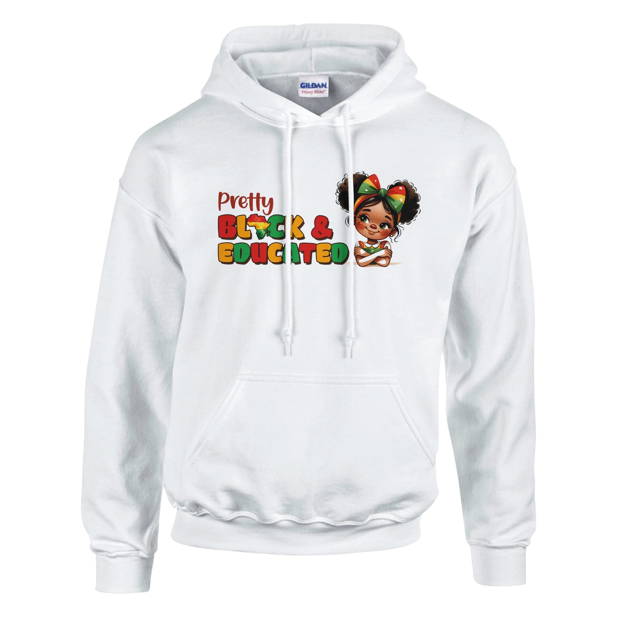 Pretty Black And Educated Hoodie For Men & Women - Prideful Roots
