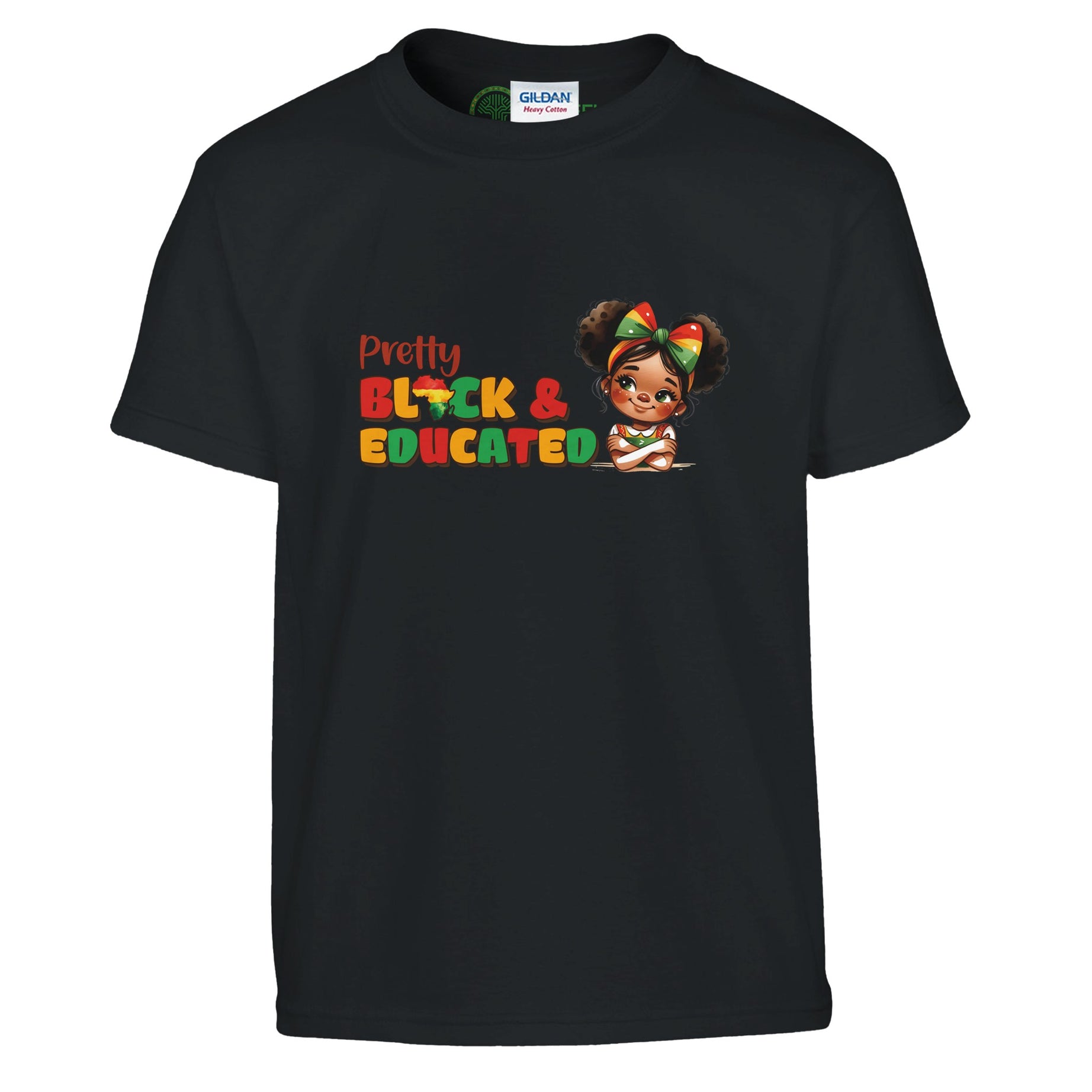 Pretty Black And Educated T-shirt For Kids - Prideful Roots