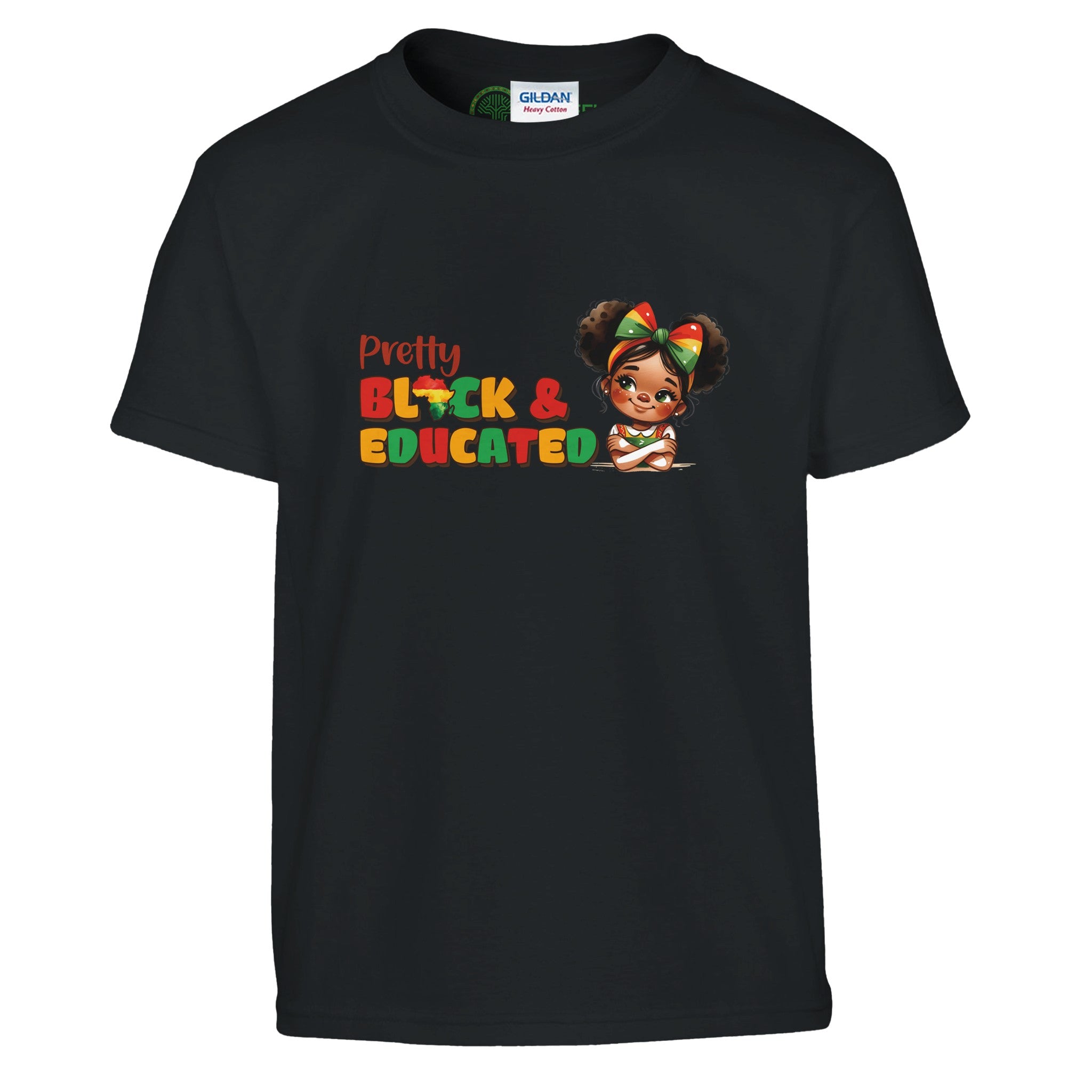 Pretty Black And Educated T-shirt For Kids - Prideful Roots